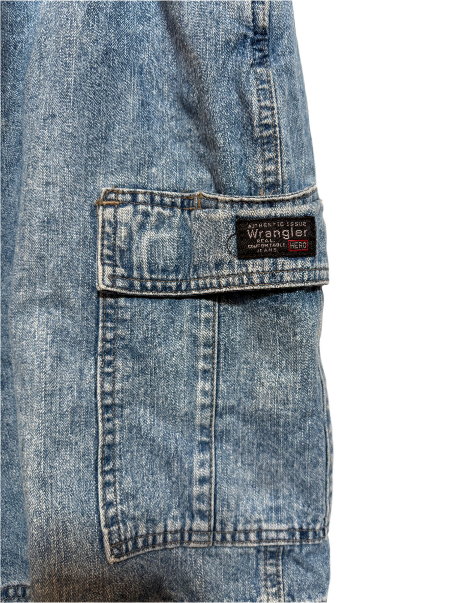 Wrangler Blue Cargo Jorts (Size XXL)