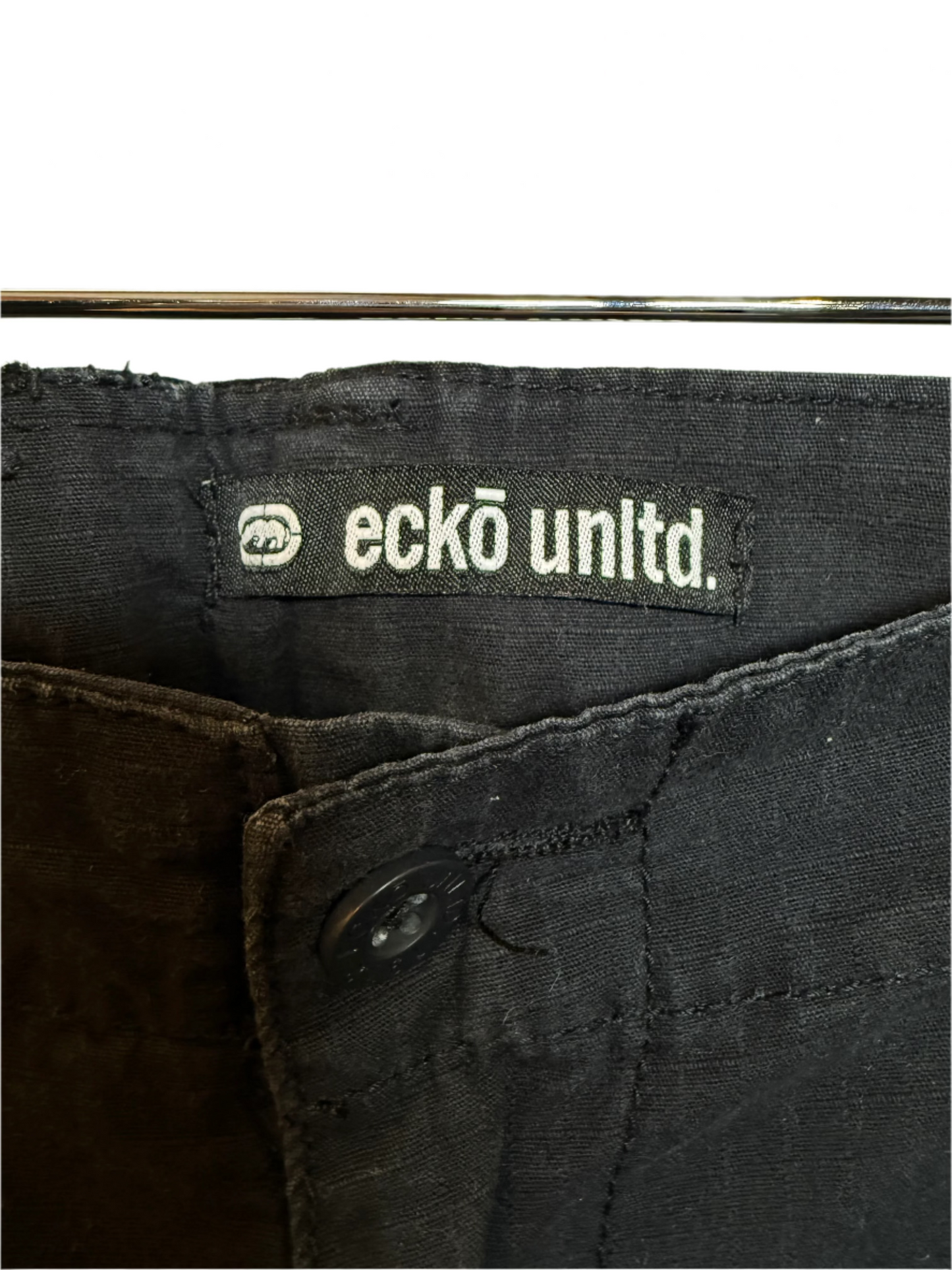 Ecko unltd Mens Black Cargo Shorts (Size XXL)