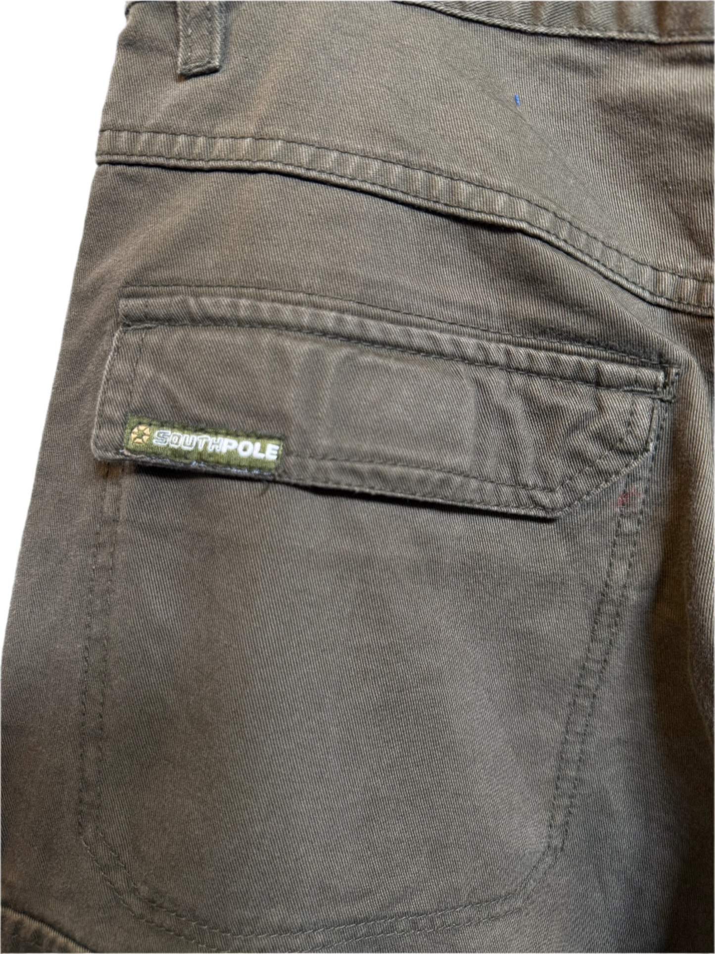 SouthPole Mens Green Cargo Shorts (Size L)
