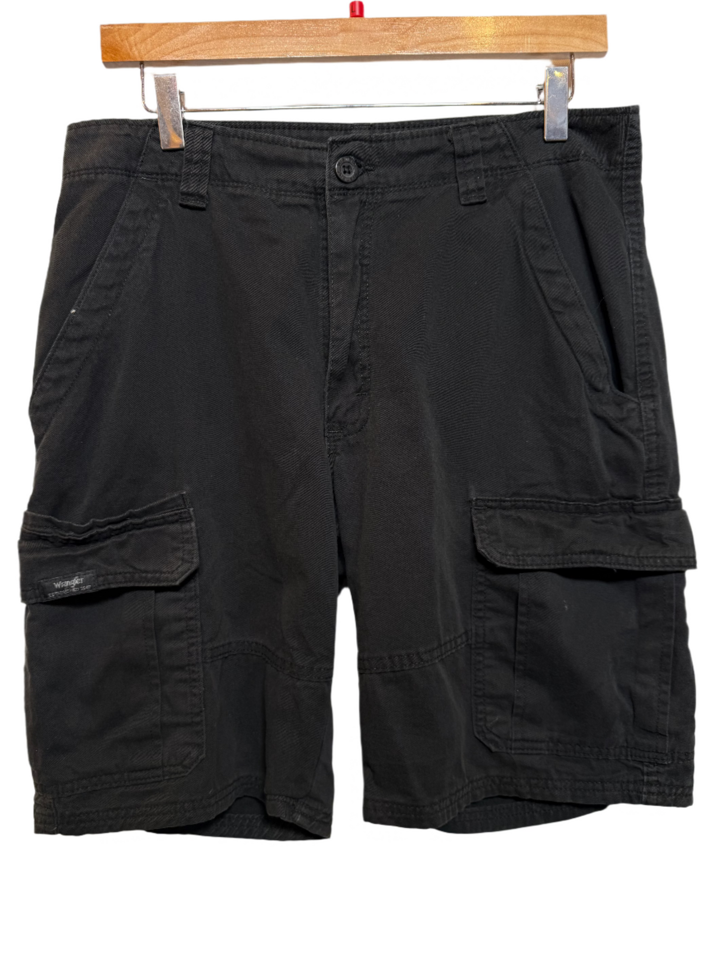 Wrangler Mens Black Cargo Shorts (Size L)