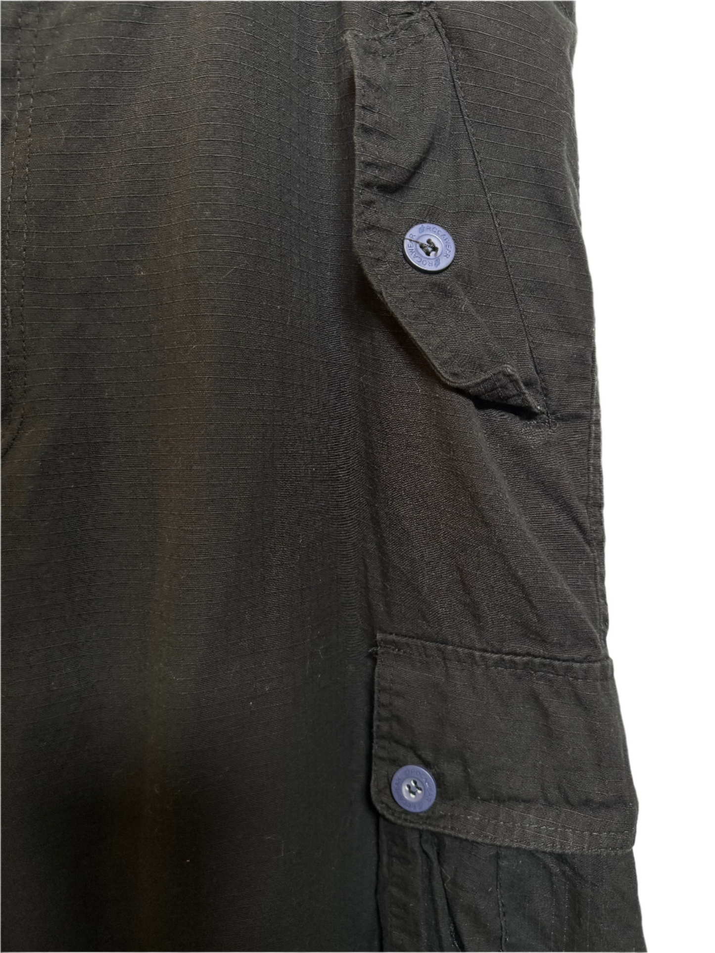 Rocawear Mens Black Cargo Shorts (Size XXL)