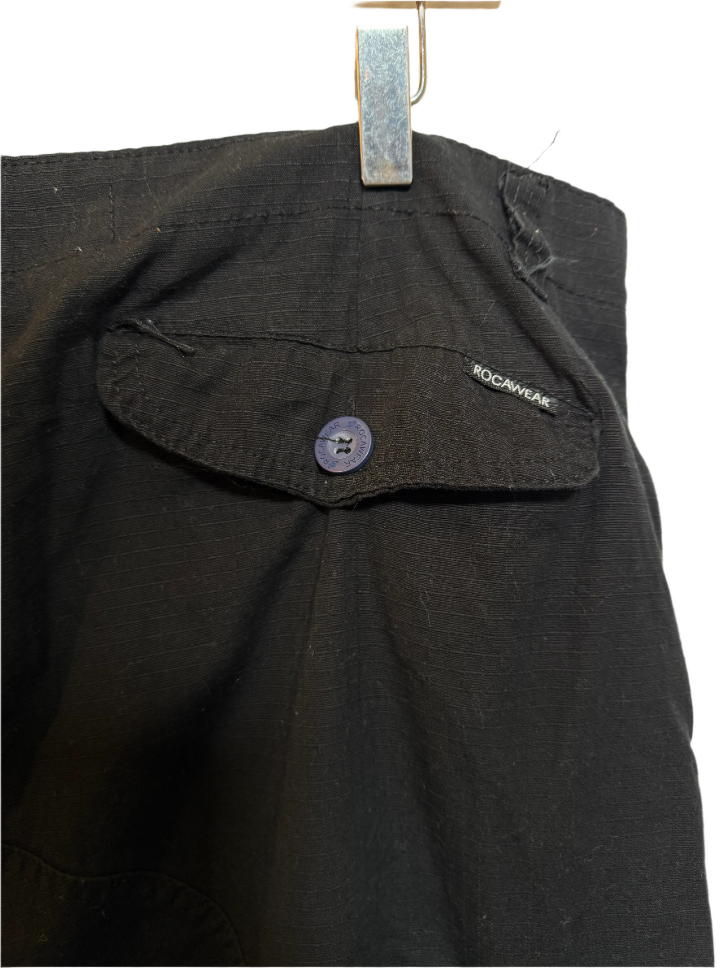 Rocawear Mens Black Cargo Shorts (Size XXL)