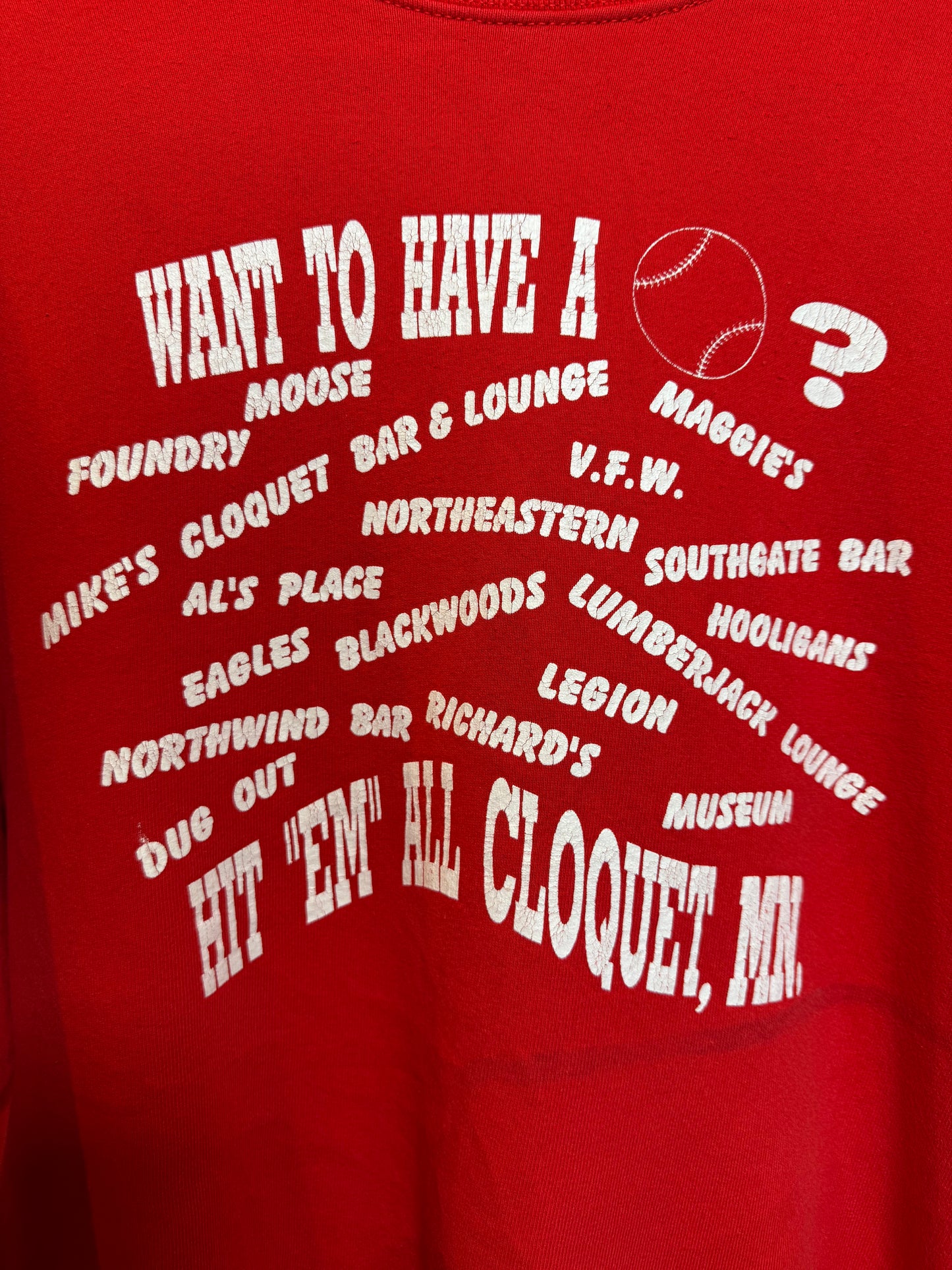 Cloquet Minnesota Mens Red Sweatshirt (Size XL)