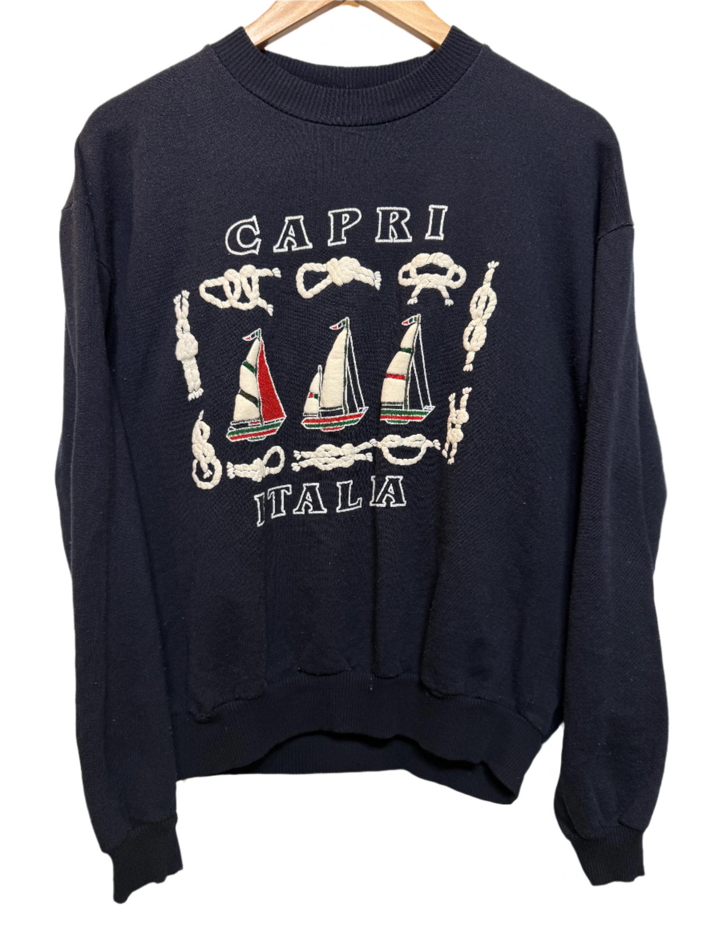 Capri Italia Mens Navy Sweatshirt (Size S)