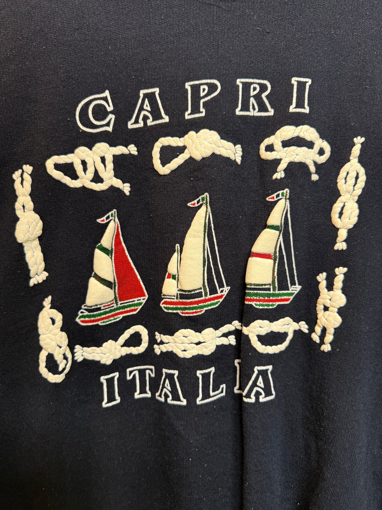 Capri Italia Mens Navy Sweatshirt (Size S)