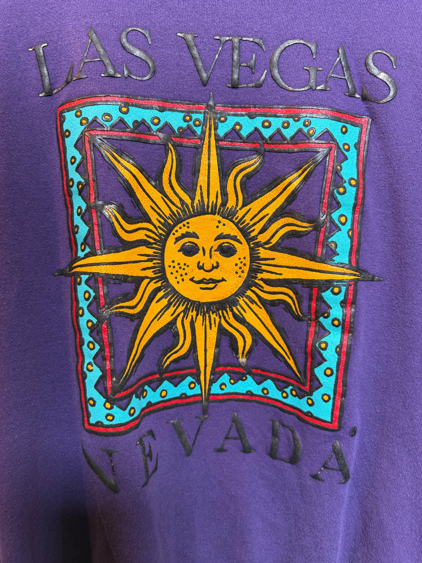 Las Vegas Mens Purple Sweatshirt (Size M)