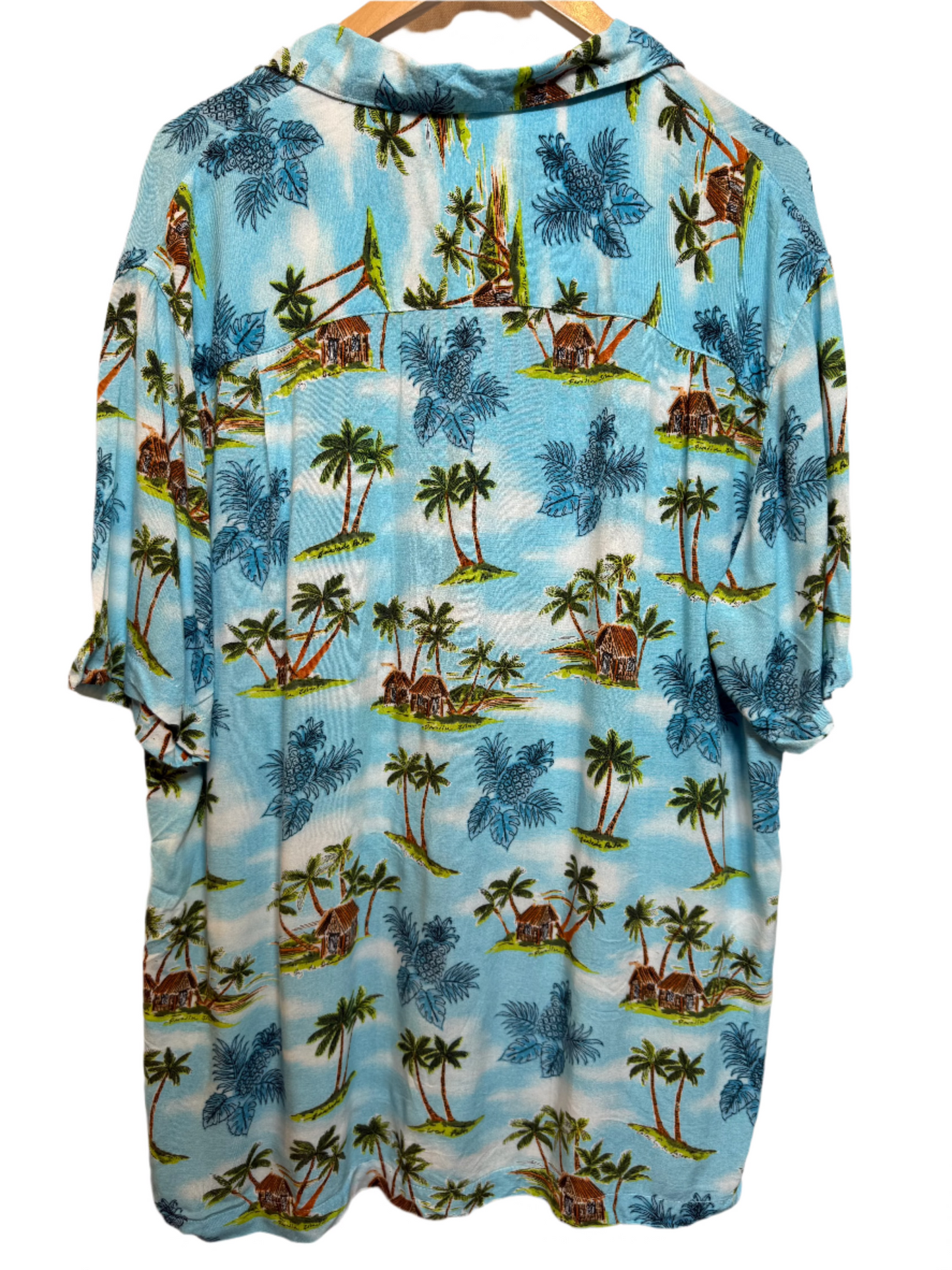 Blue Hawaiin Mens Shirt (Size L)
