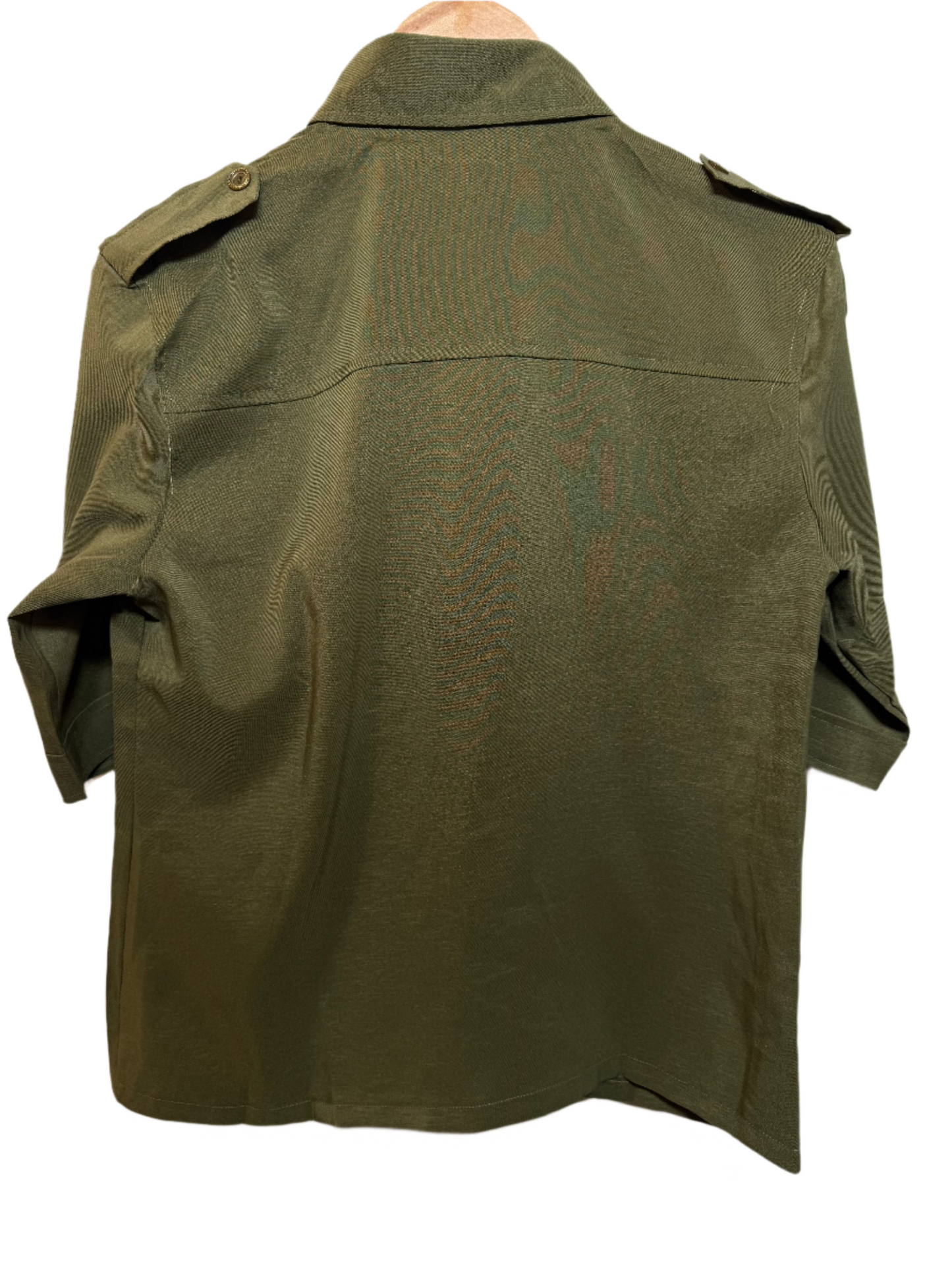 Green Women's Blouse (Size S)