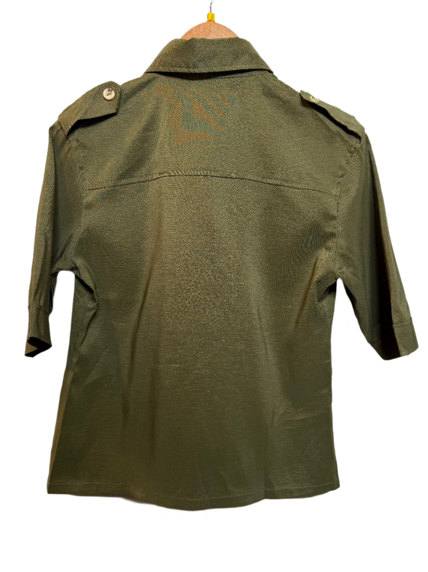 Green Women's Blouse (Size M)