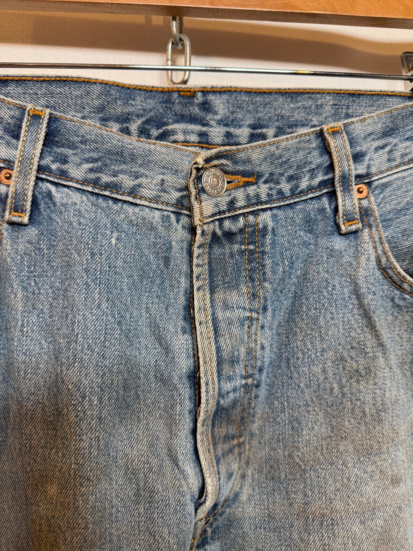 Levi 501 Blue Reworked Jeans (36x37)
