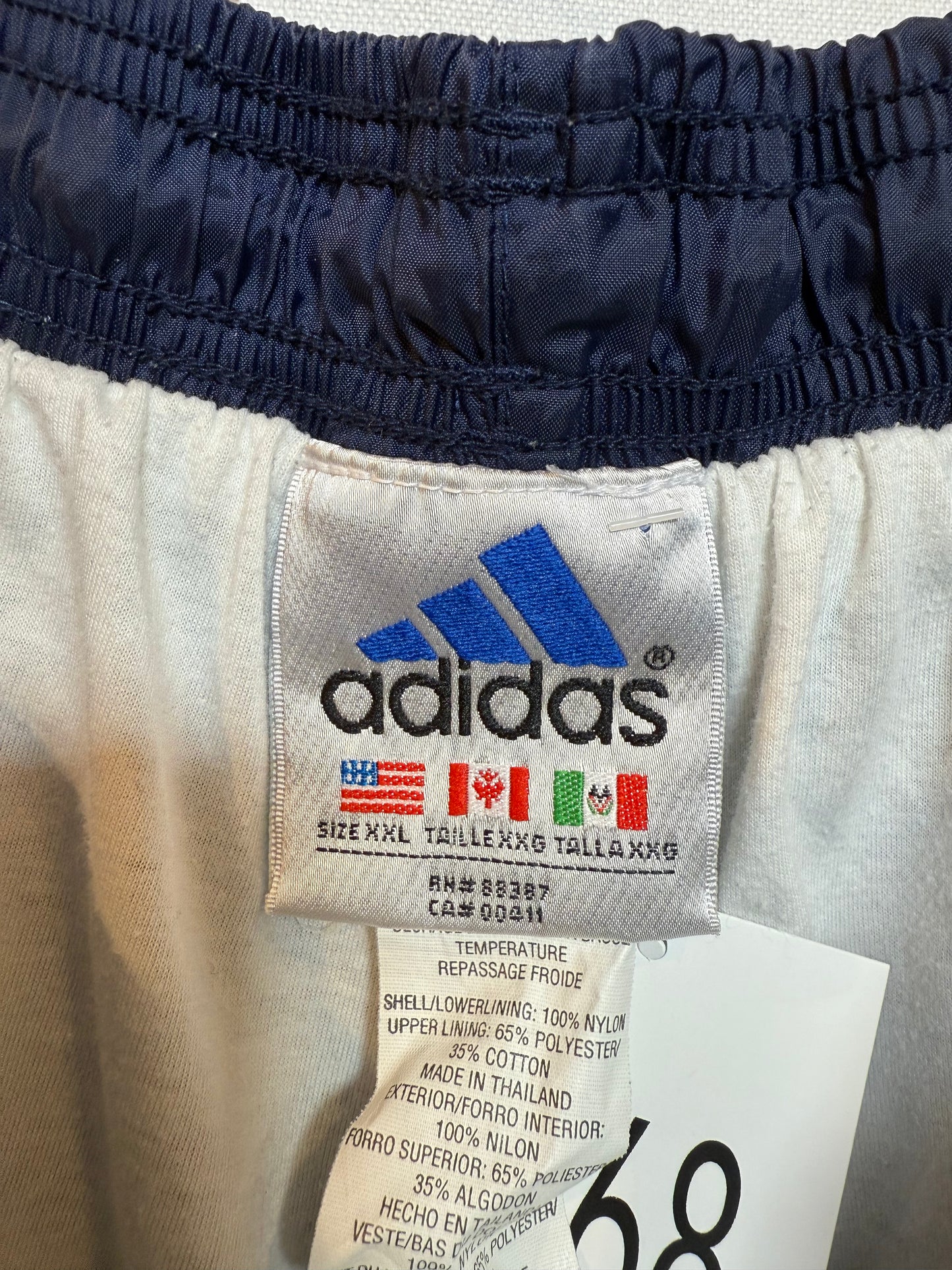 Adidas Mens Navy Trackies (Size XXL)