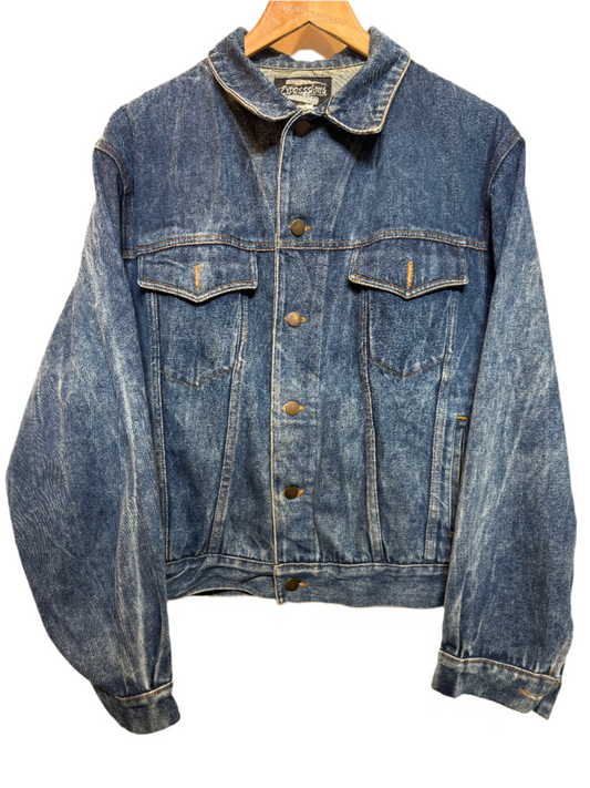 Expressions Mens Dark Blue Denim Jacket (Size M)