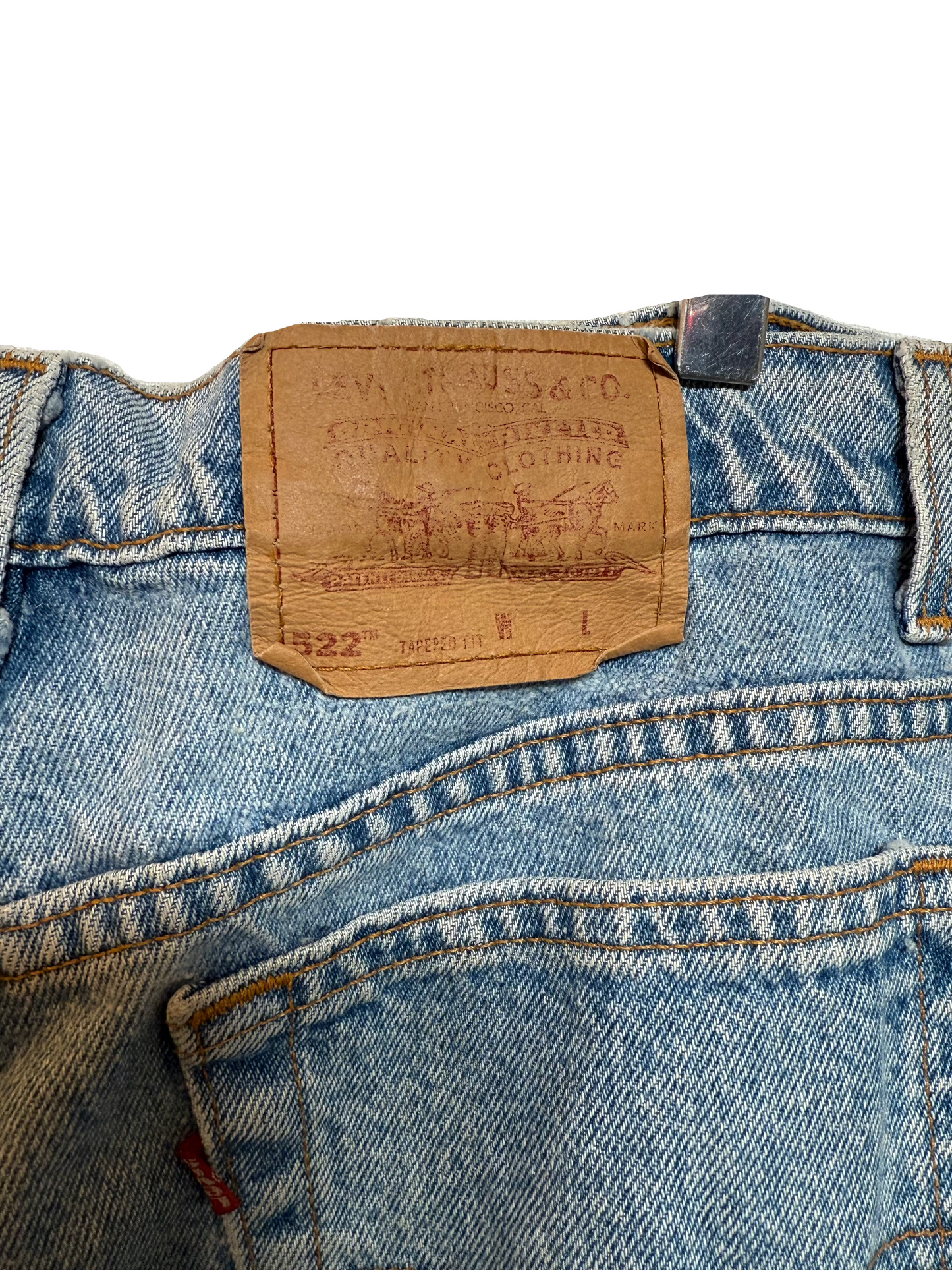 Levi 522 Blue Denim Shorts (W36)