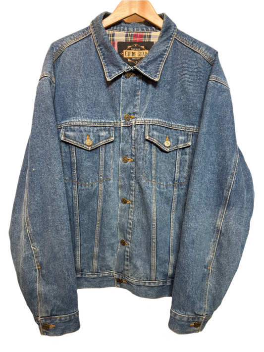 Guide Gear Mens Blue Denim Jacket (Size XL)