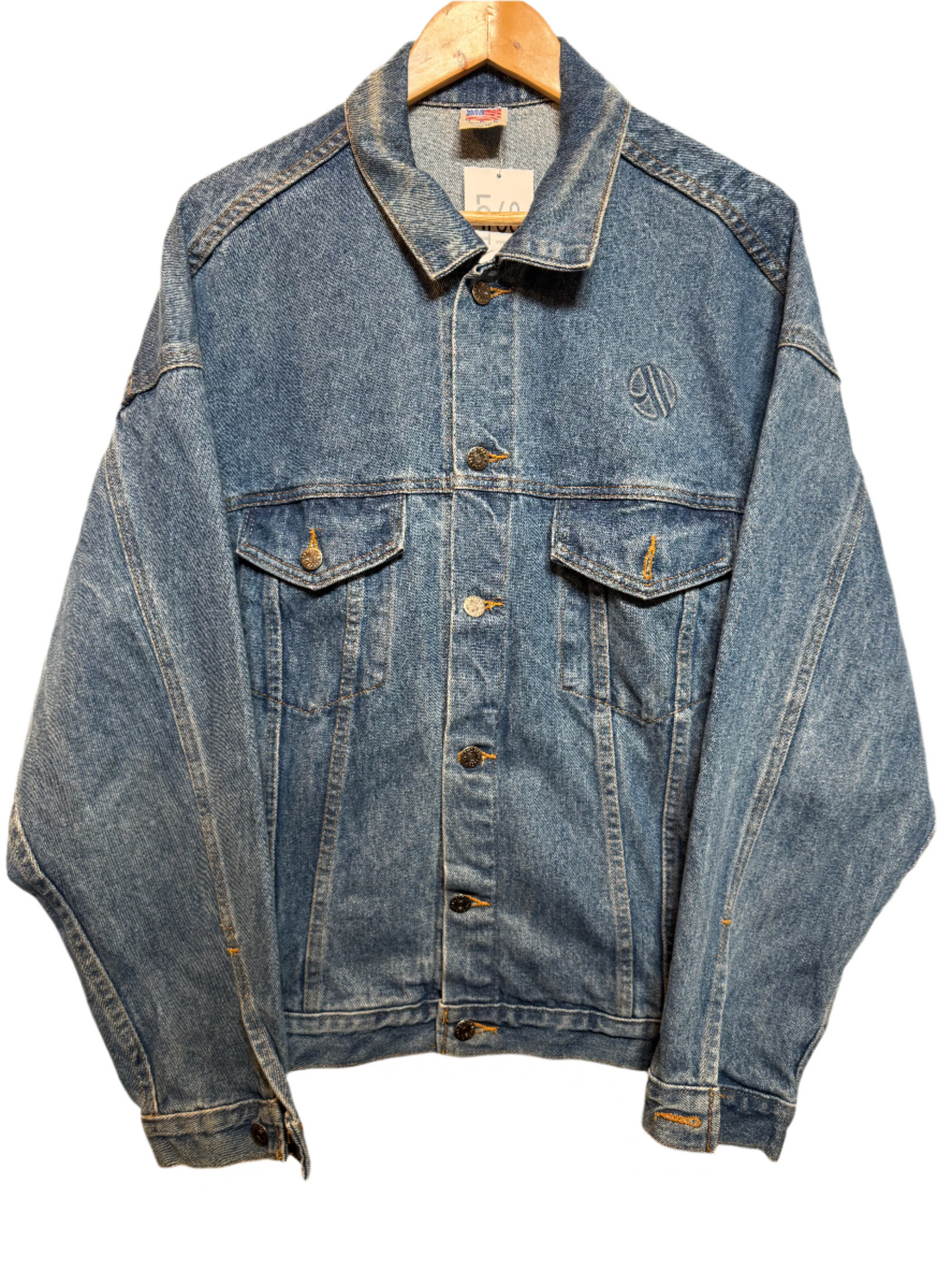 Mens Blue Denim Jacket (Size L)