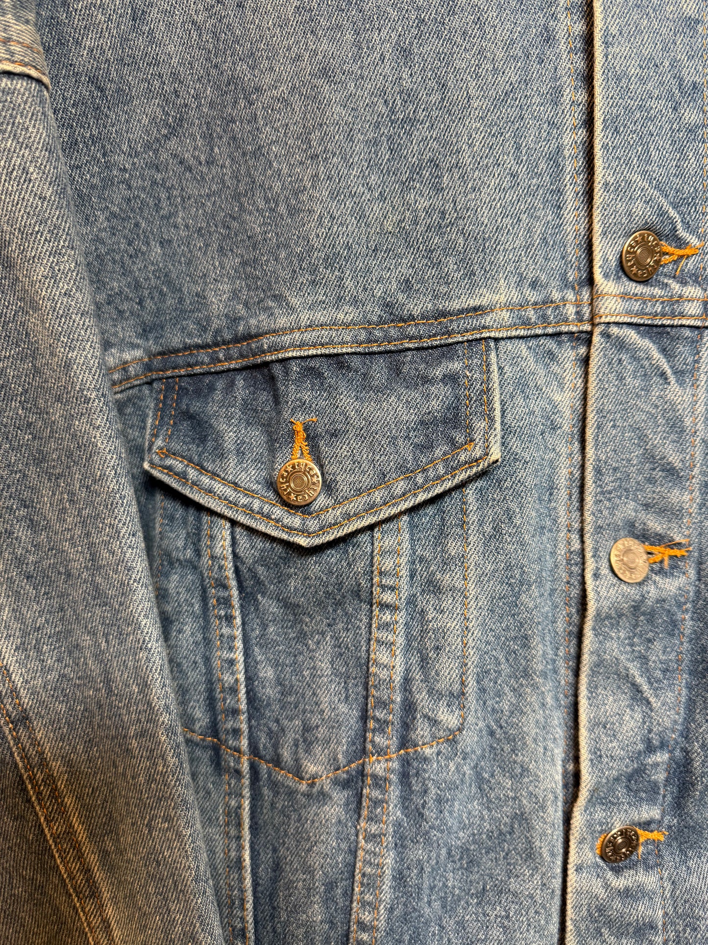 Mens Blue Denim Jacket (Size L)