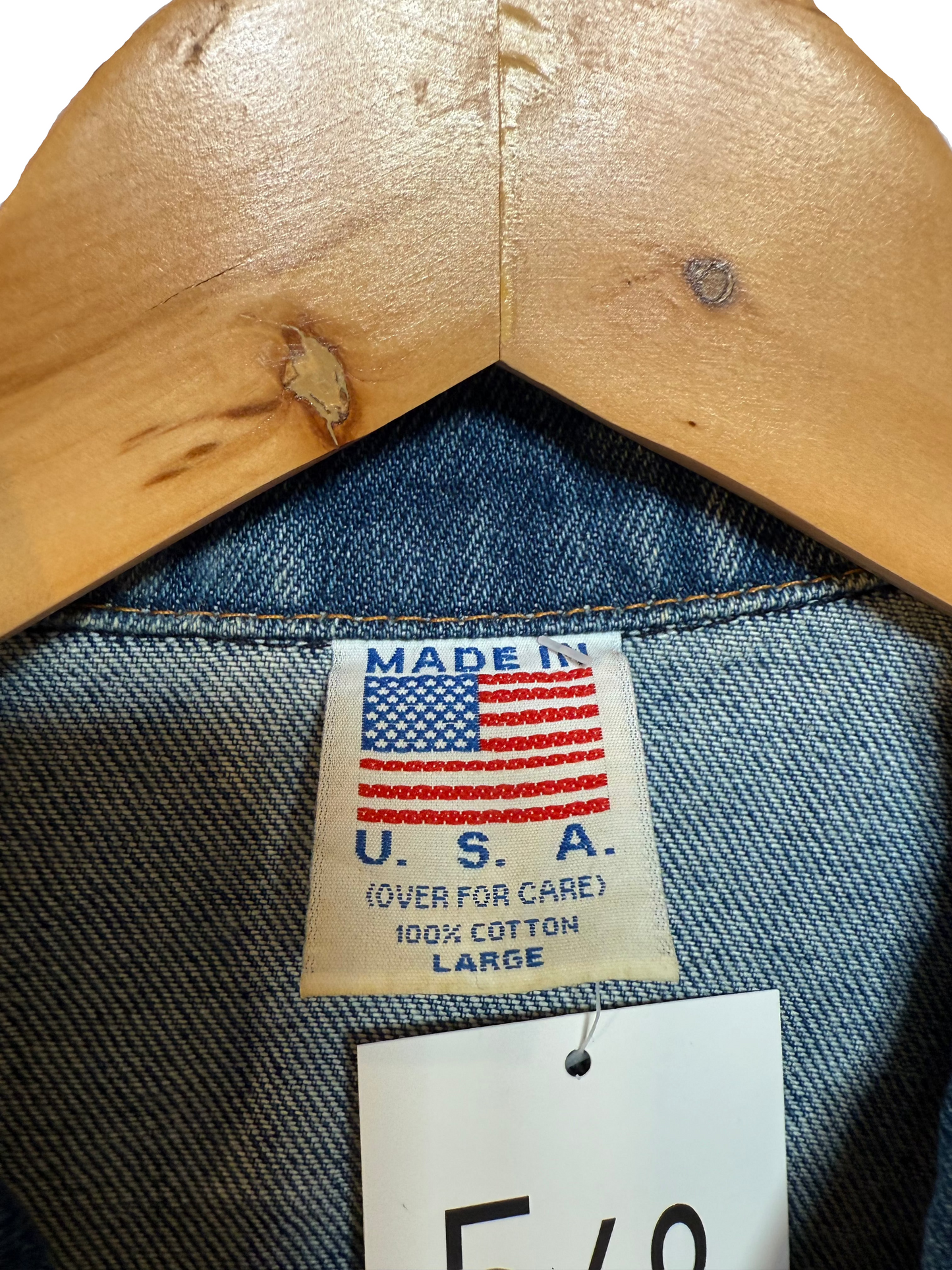 Mens Blue Denim Jacket (Size L)