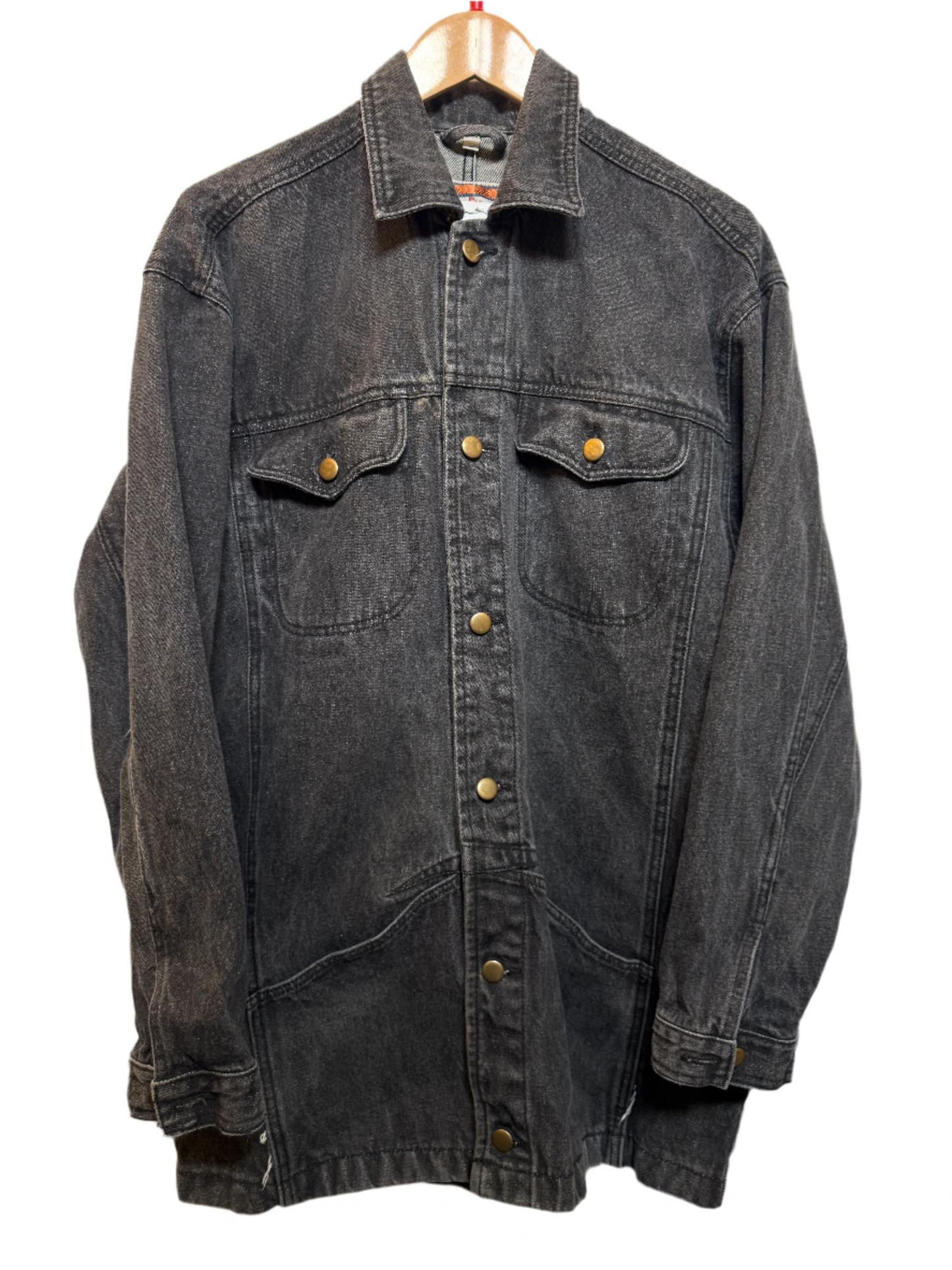 Sierra Pacific Black Long Denim Jacket (Size L)