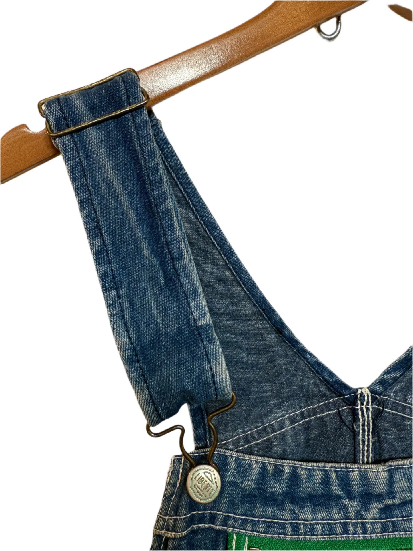 Liberty Overalls Blue Denim Dungarees (Size L)