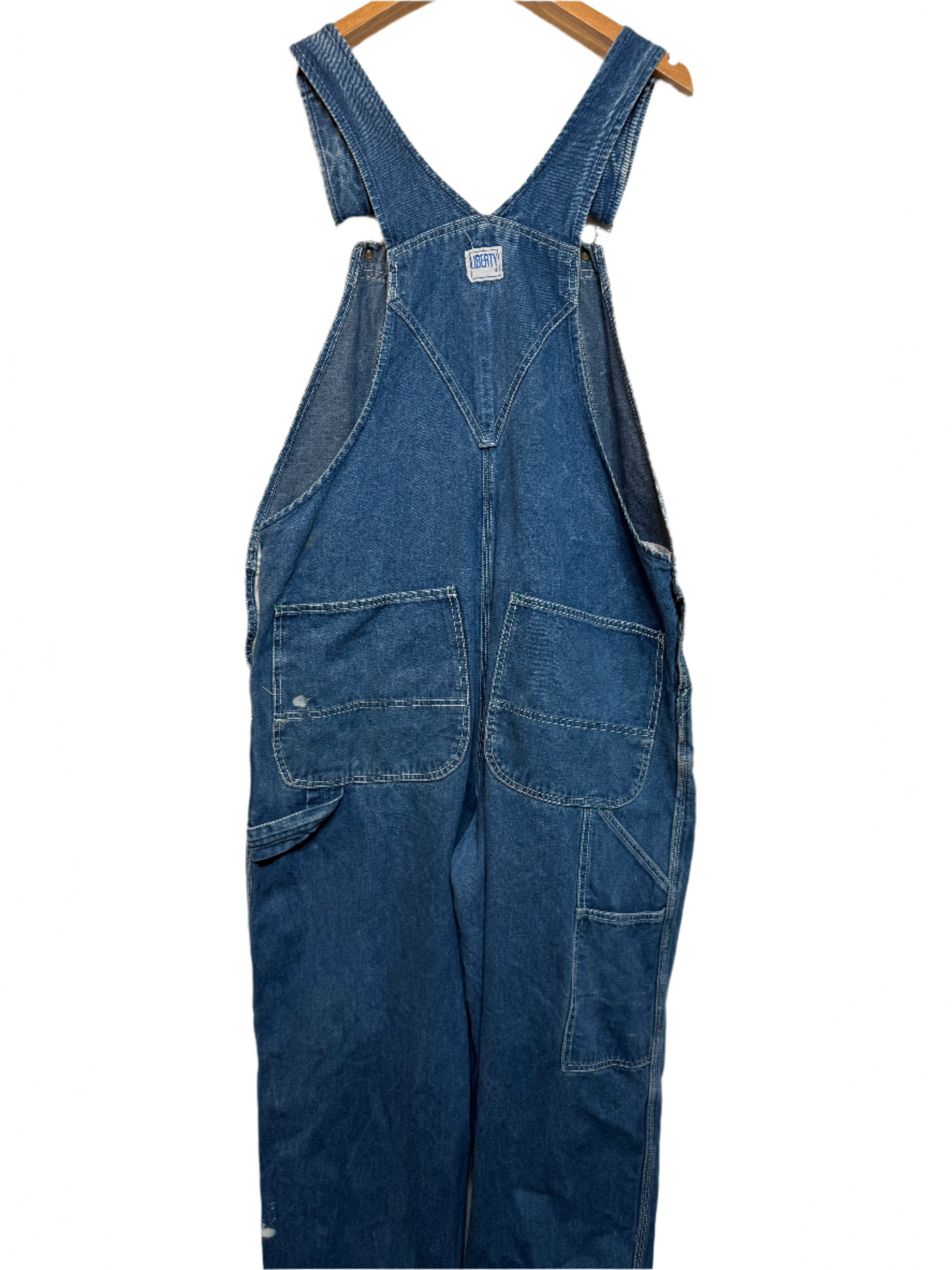 Liberty Overalls Blue Denim Dungarees (Size L)