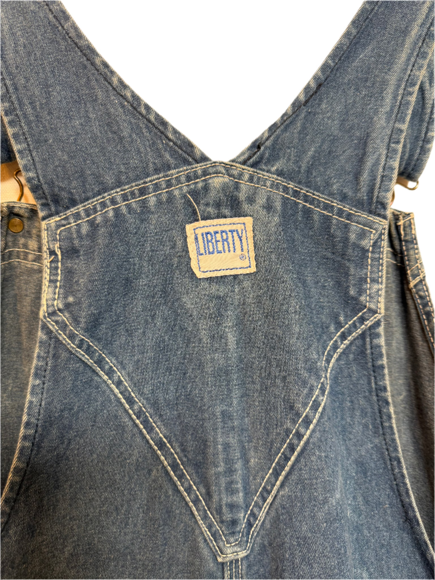 Liberty Overalls Blue Denim Dungarees (Size L)