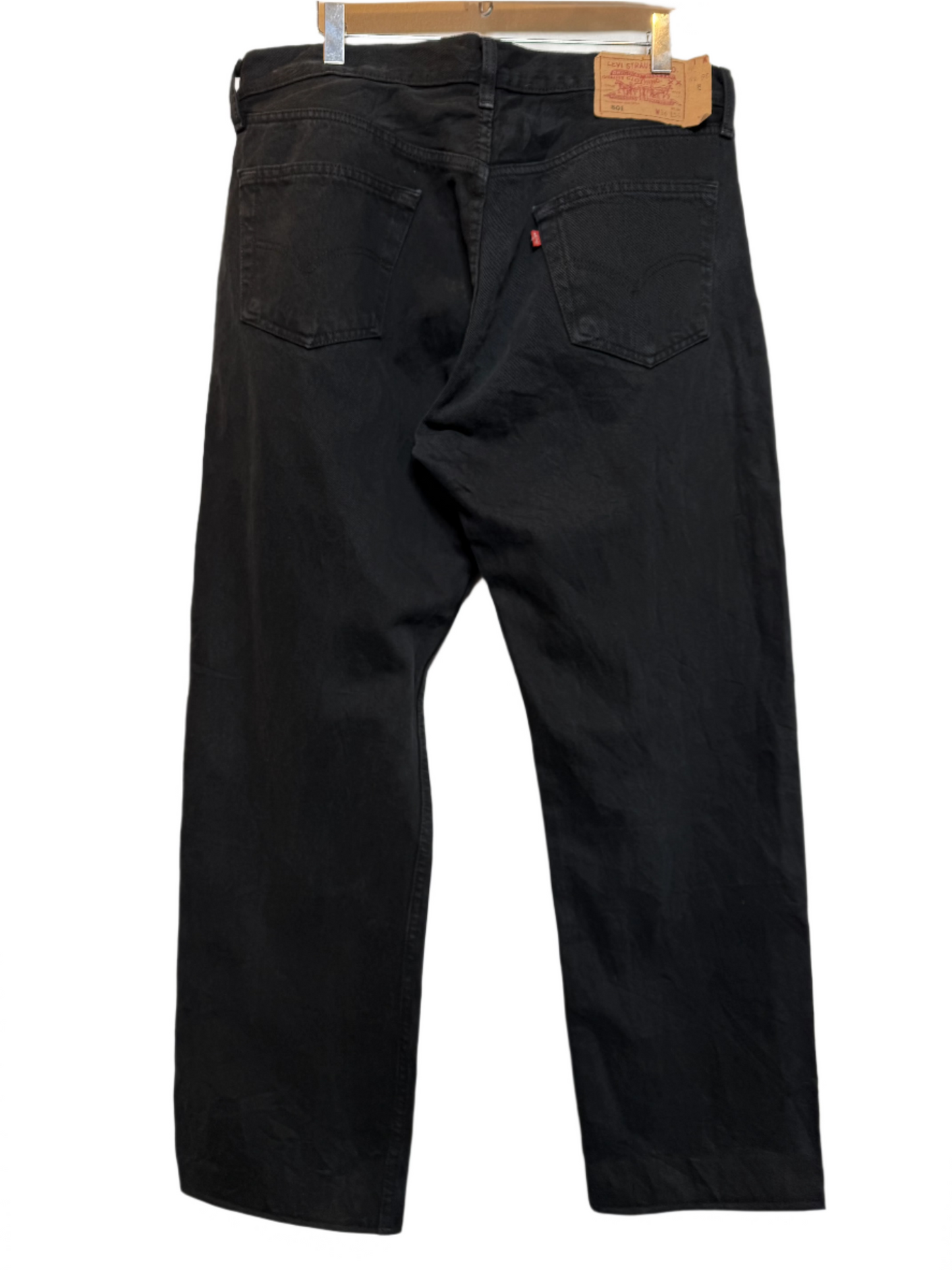 Levi 501 Black Jeans (36x34)