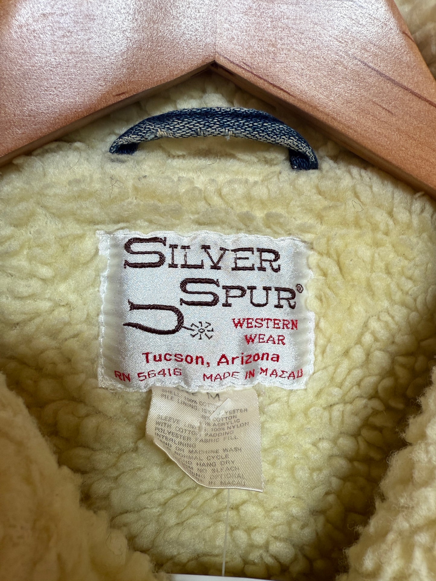 Silver Spur Women's Fleece Lined Denim Jacket (Size M)