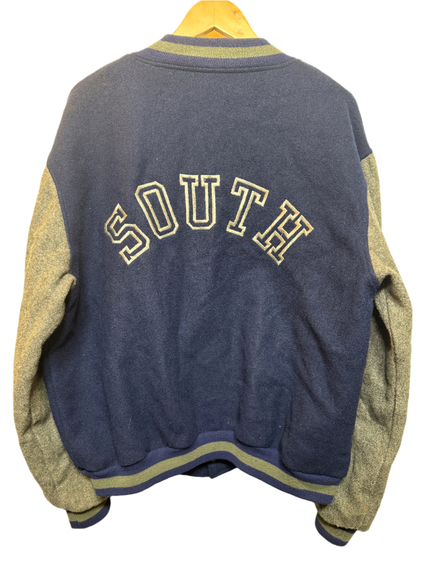 Hartwell Mens Blue Varsity Jacket (Size XL)