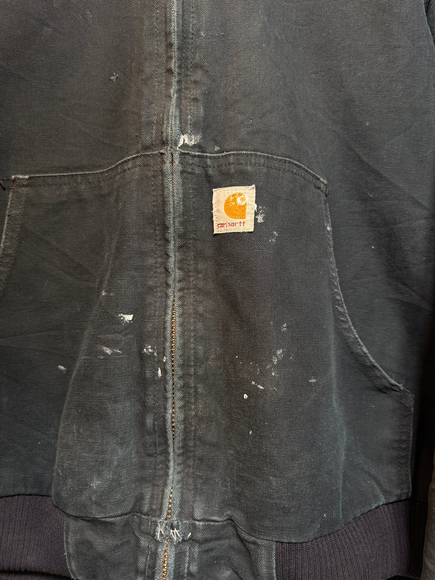 Carhartt Mens Black Hooded Jacket (Size XL)