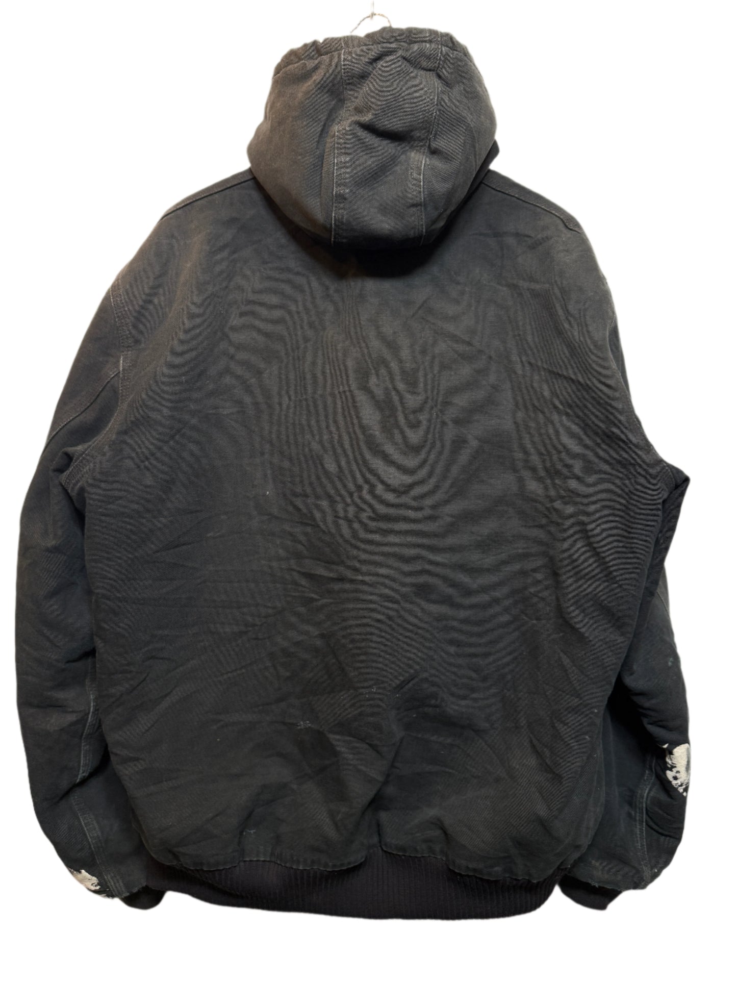 Carhartt Mens Black Hooded Jacket (Size XL)