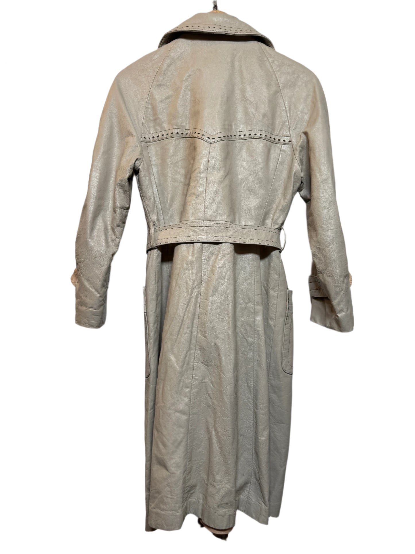 Leather Women's Trenchcoat (Size L)