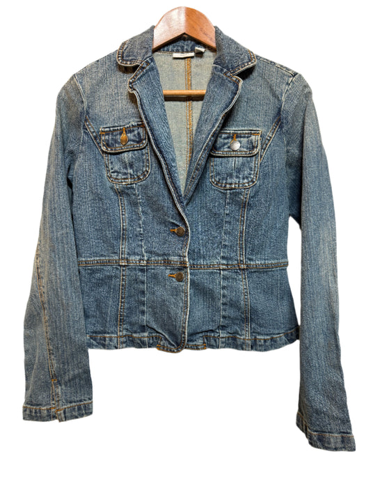 Apt.9 Women's Blue Denim Jacket (Size M)