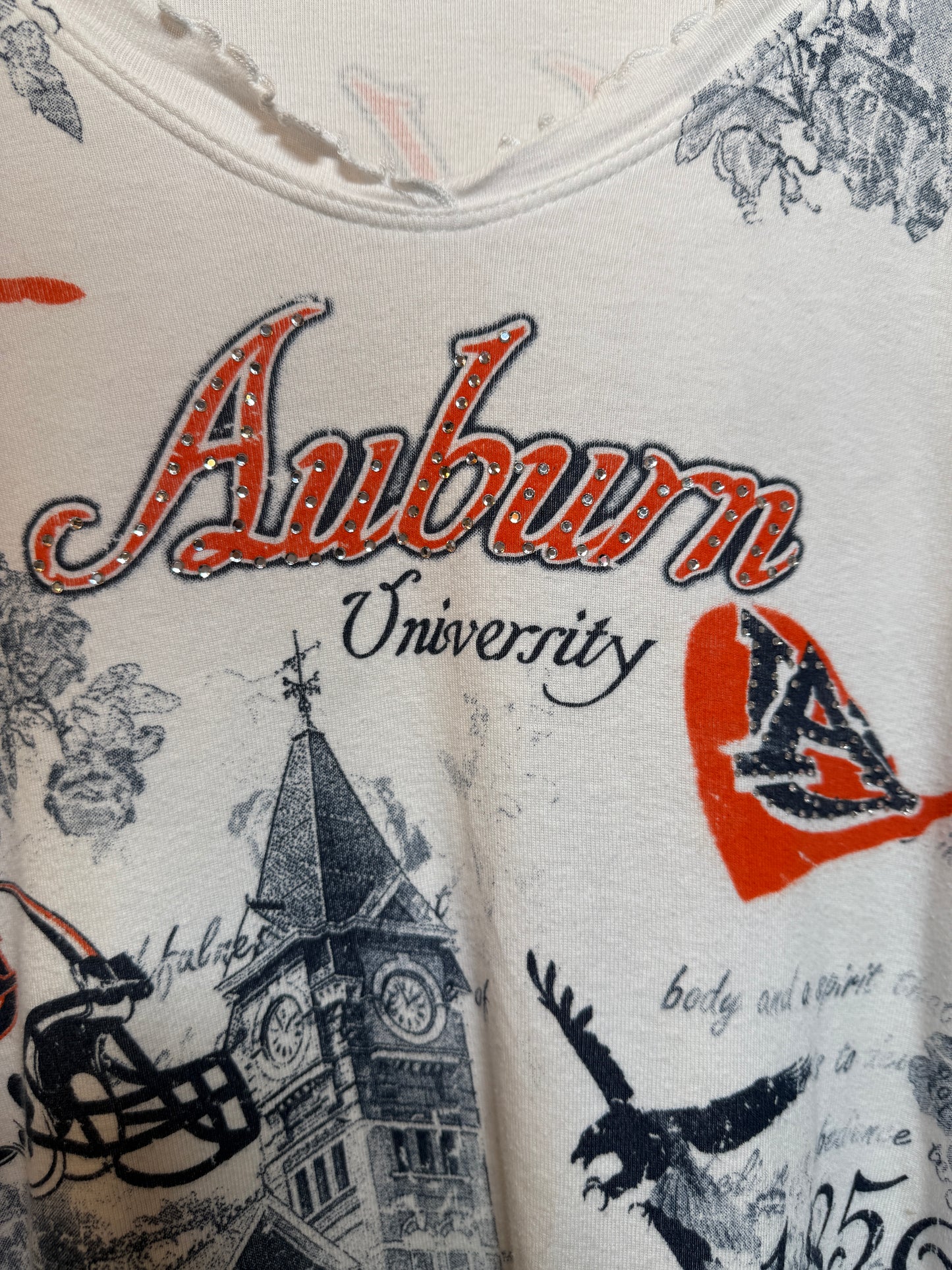P.Micheal Auburn White Blouse Top (Size L)