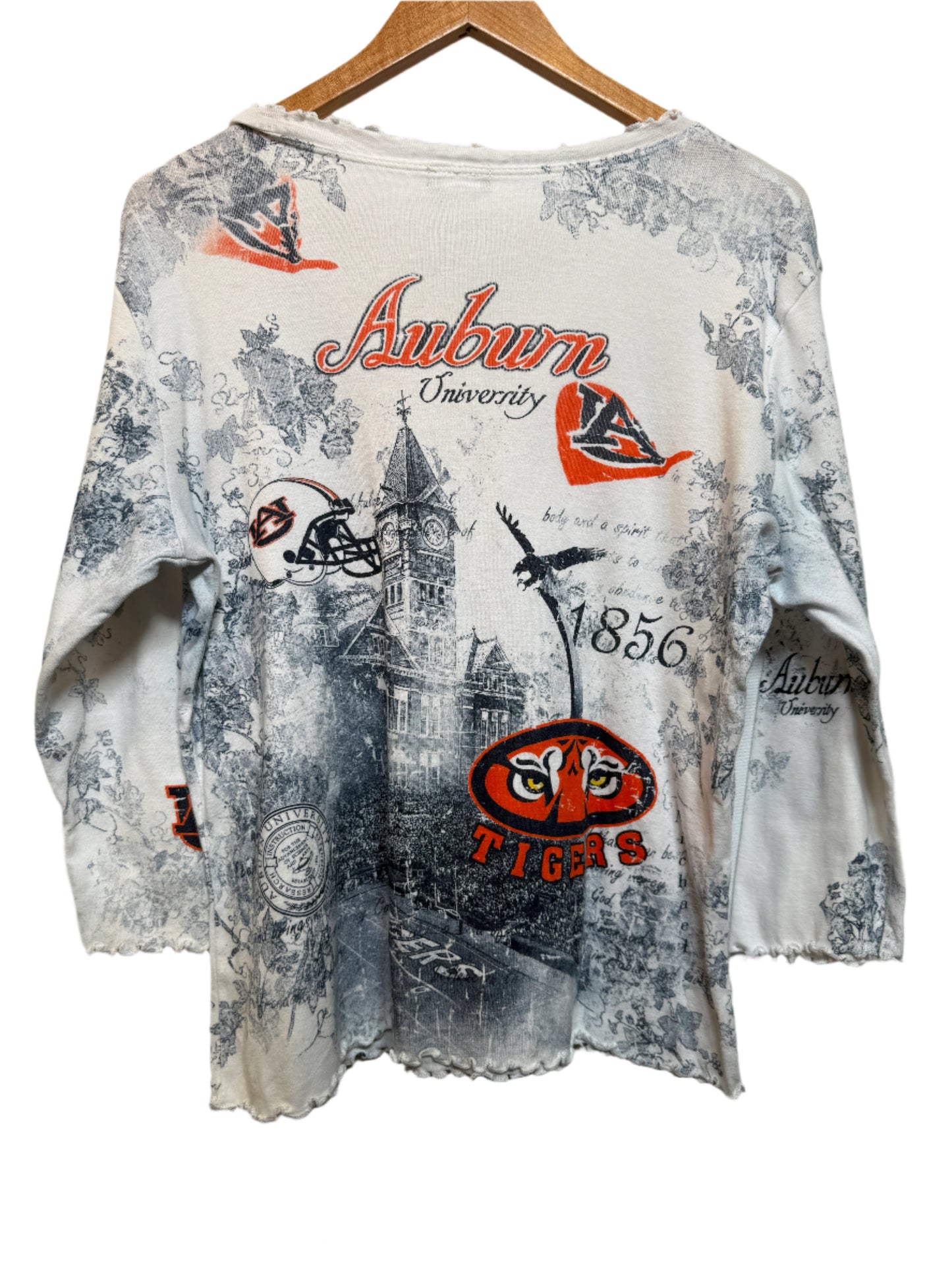 P.Micheal Auburn White Blouse Top (Size L)