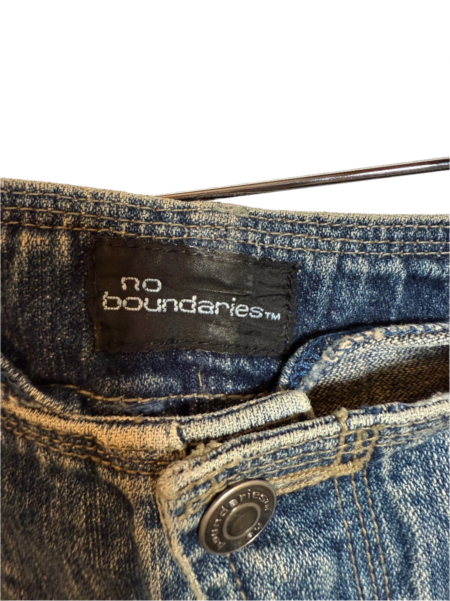 No Boundaries Blue Denim Skirt (Size XL)