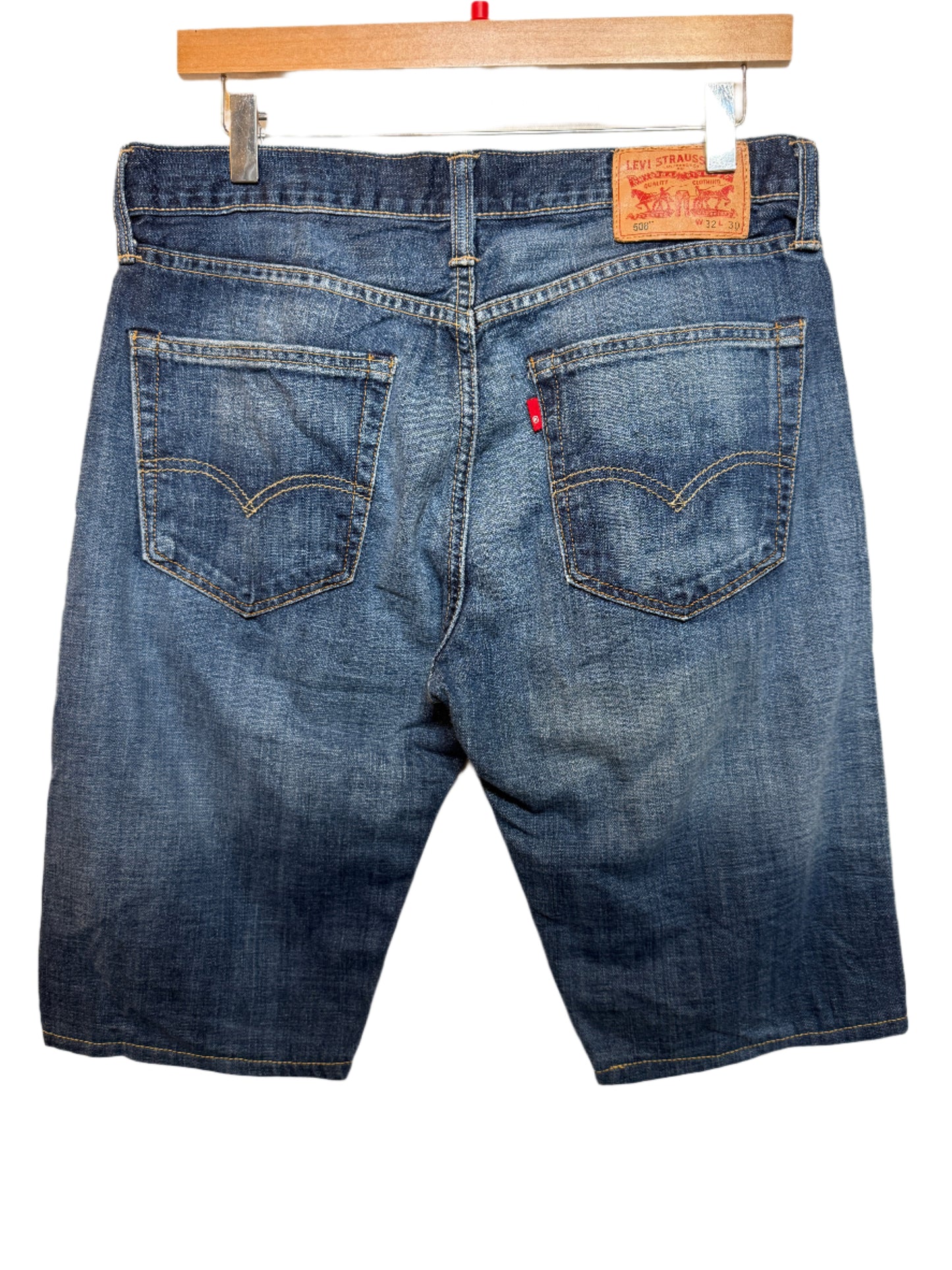 Levi 508 Dark Blue Denim Shorts (Size L)