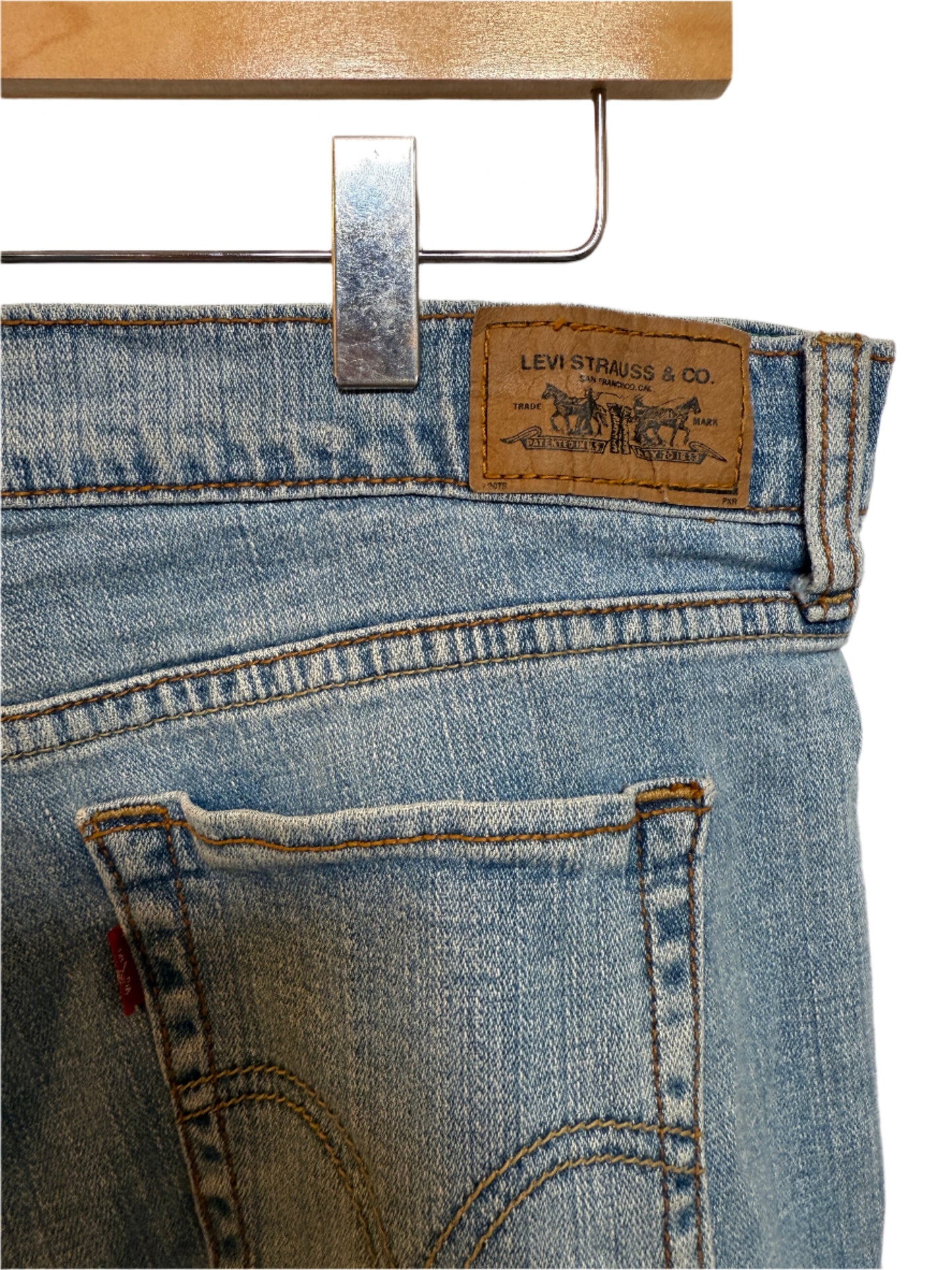 Levi 515 Blue Denim Shorts (Size XL)