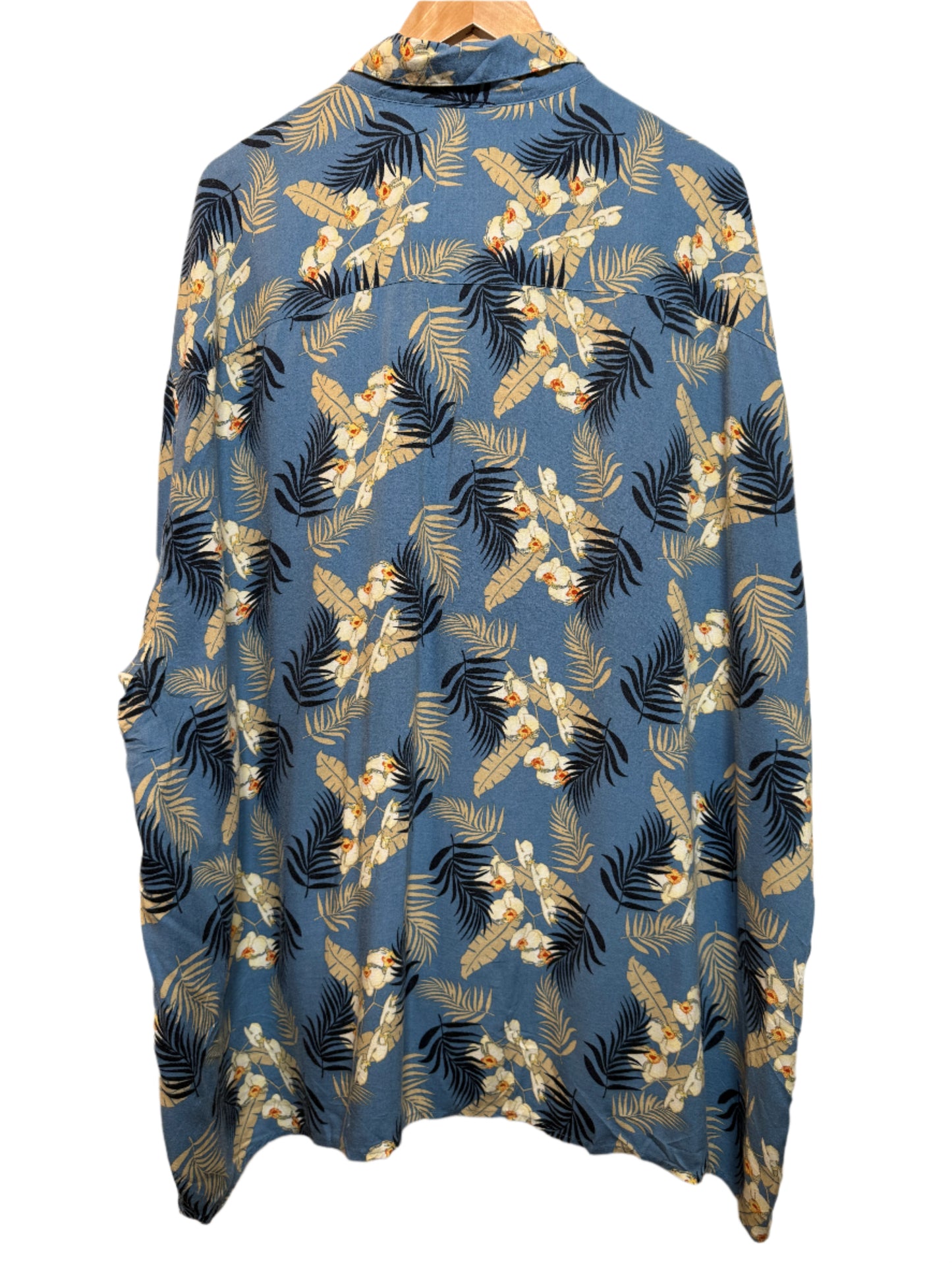 Puritan Mens Blue Hawaiin Shirt (Size XXL)