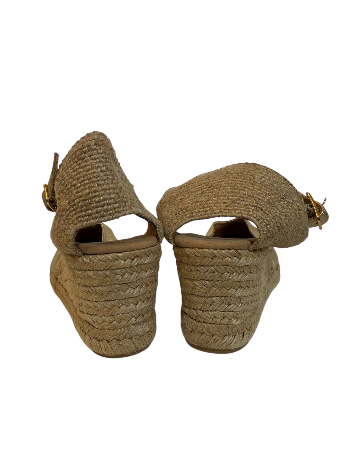 Unisa Gold Metallic Wedge Sandals (Size 8) EU 41