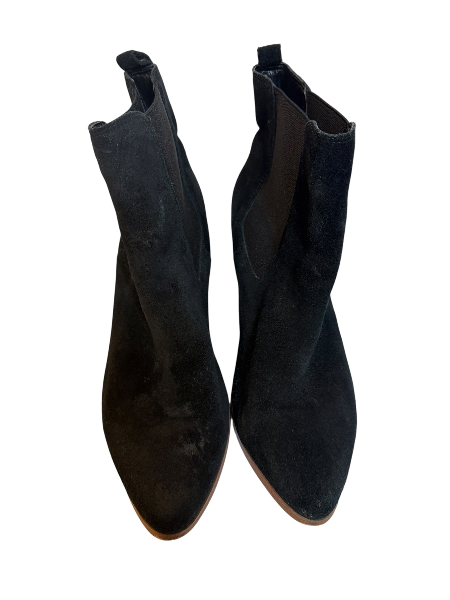 Women's Black Suede Chelsea Boots (Size 6)