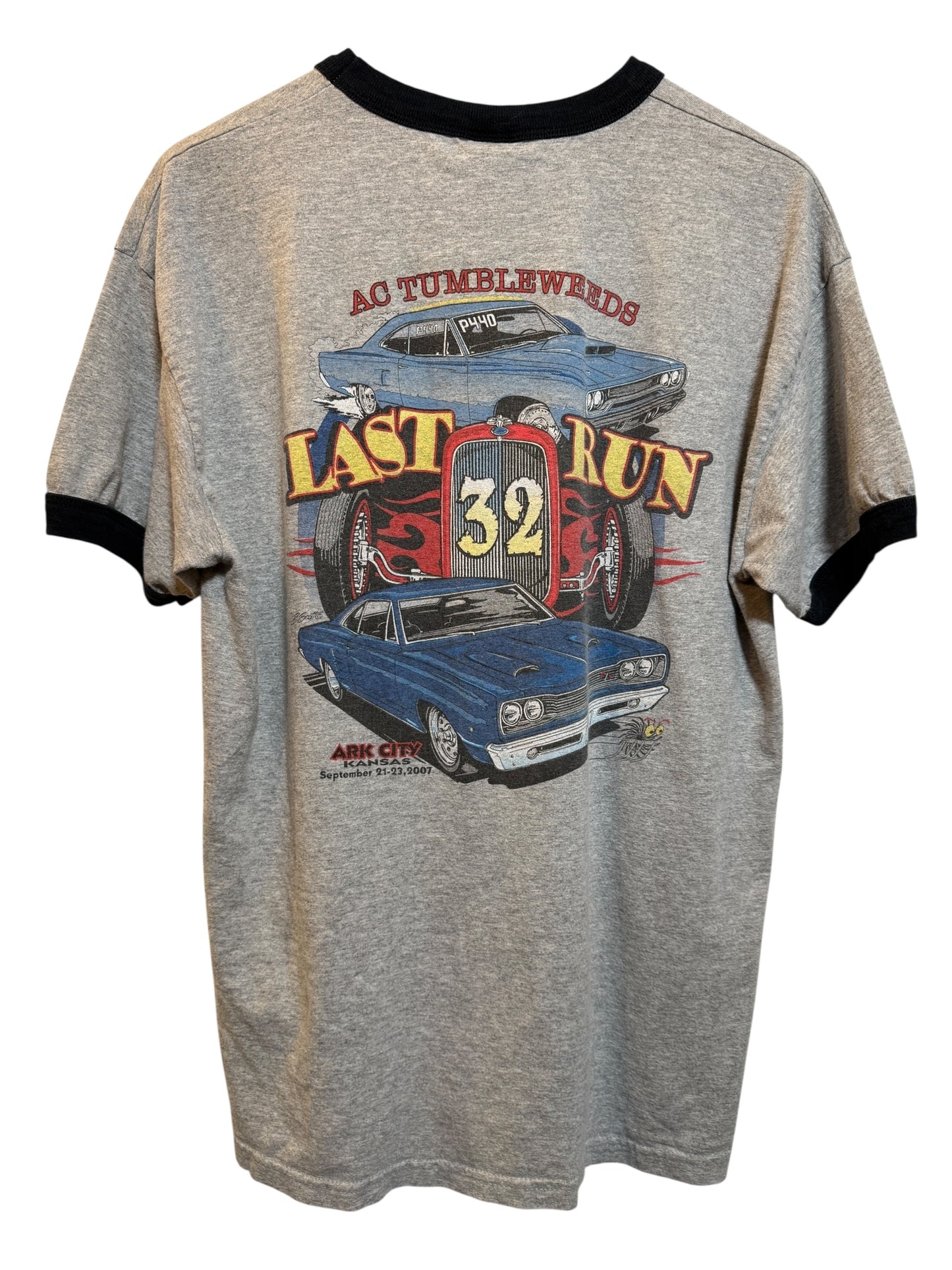 AC Tumbleweeds Mens Grey Motor T Shirt (Size L)