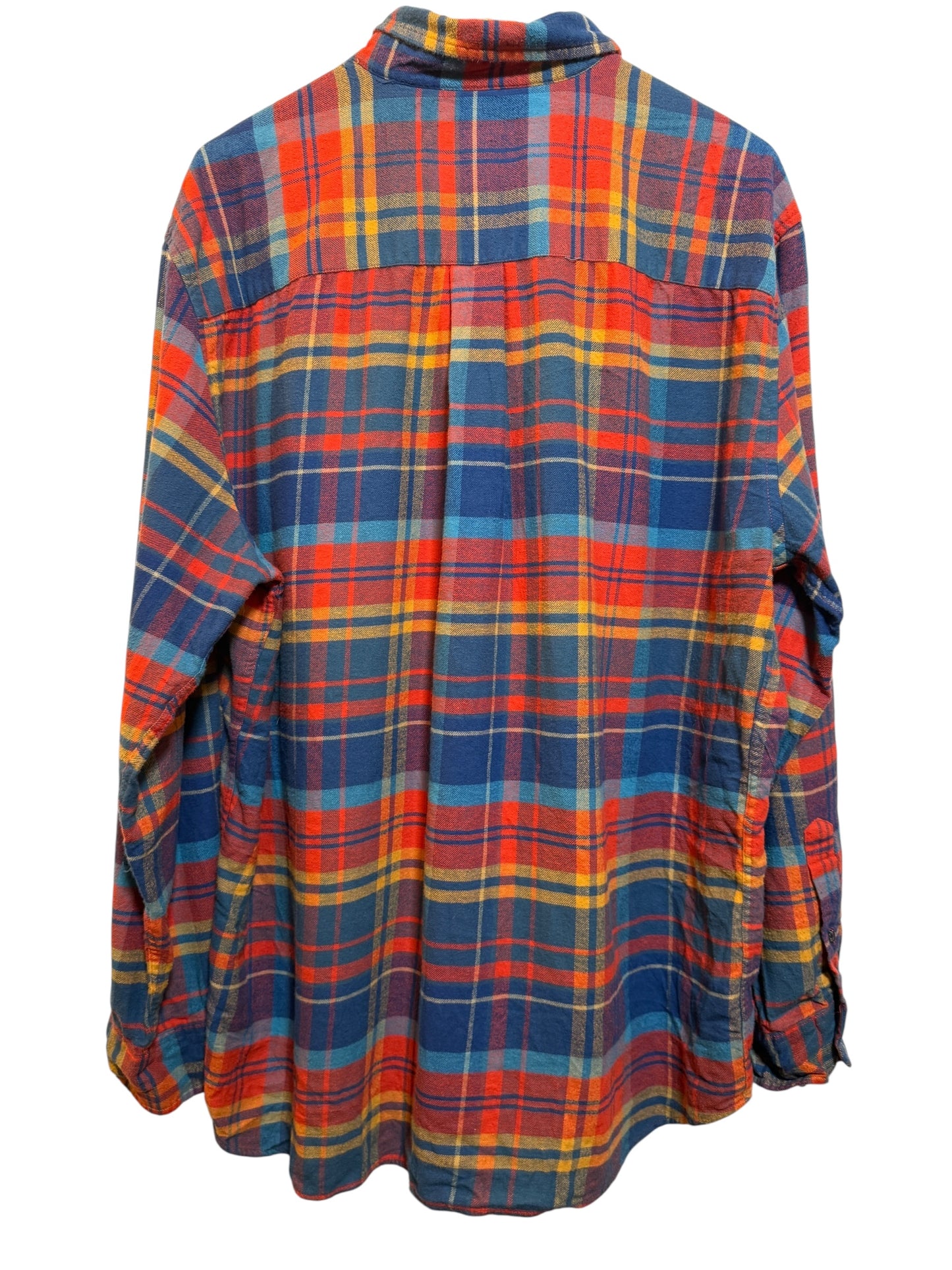 St Johns Bay Mens Red Flannel Shirt (Size XL)