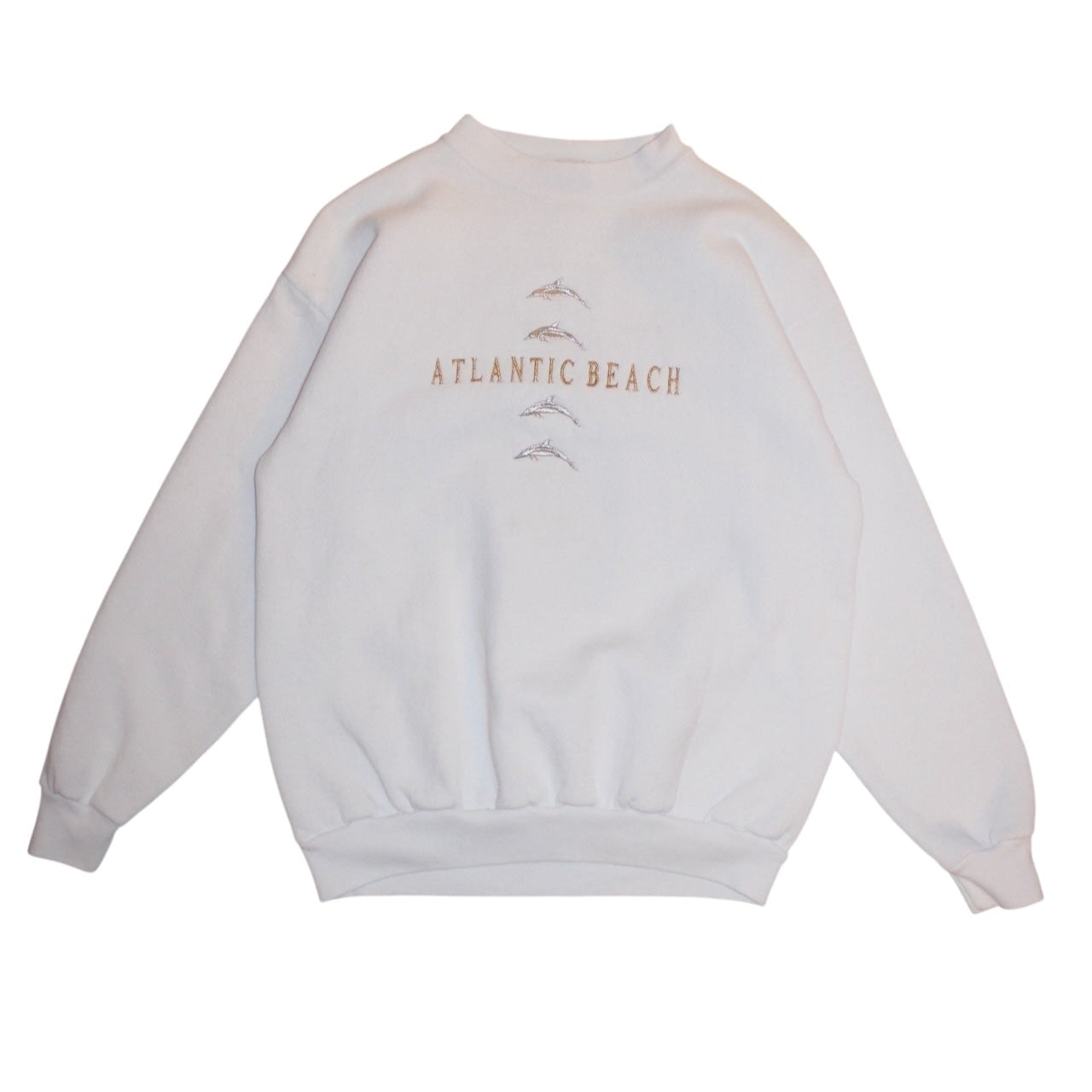 Atlantic Beach Mens White Sweatshirt (Size S)