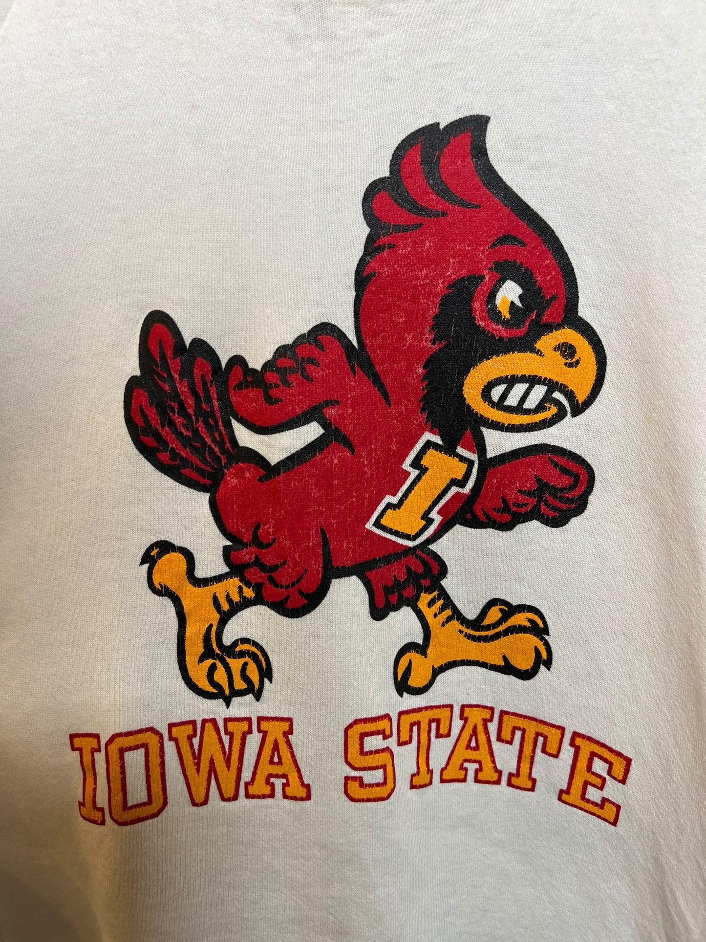 Iowa State White Sweatshirt (Size L)