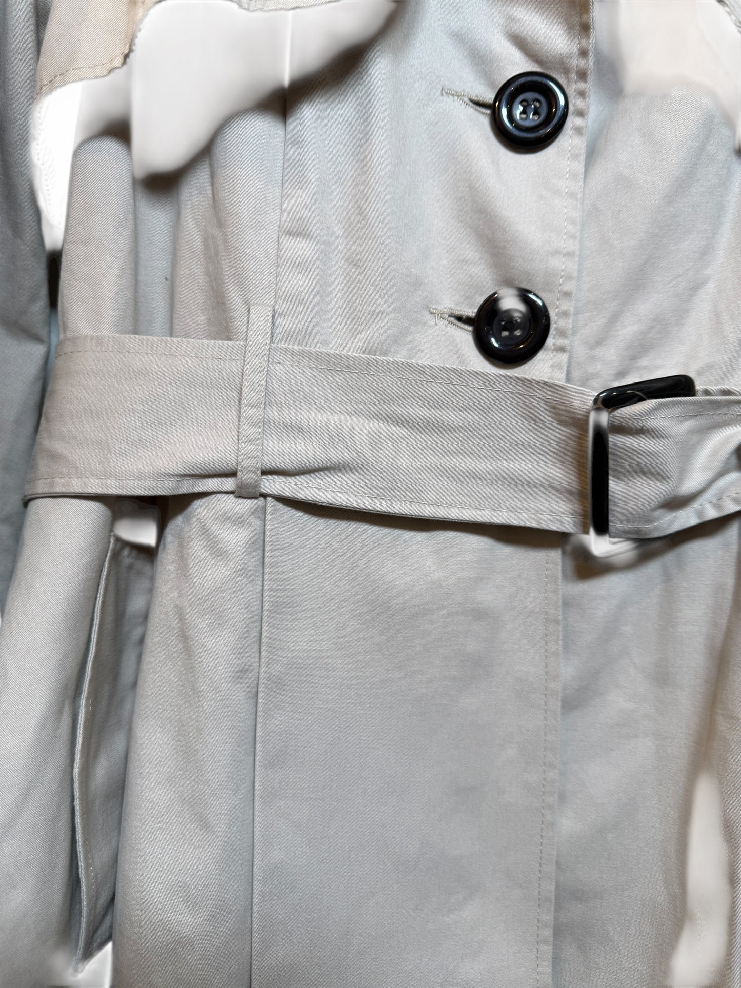 Jovonna Women's Cream Trenchcoat (Size L)
