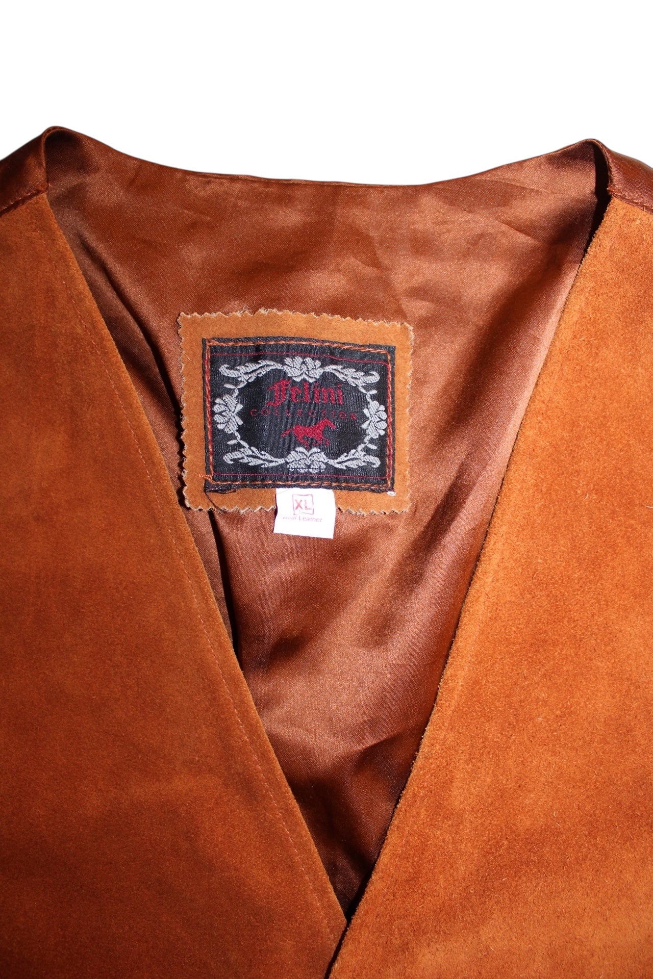 Felini Mens Leather Waistcoat (Size XL)