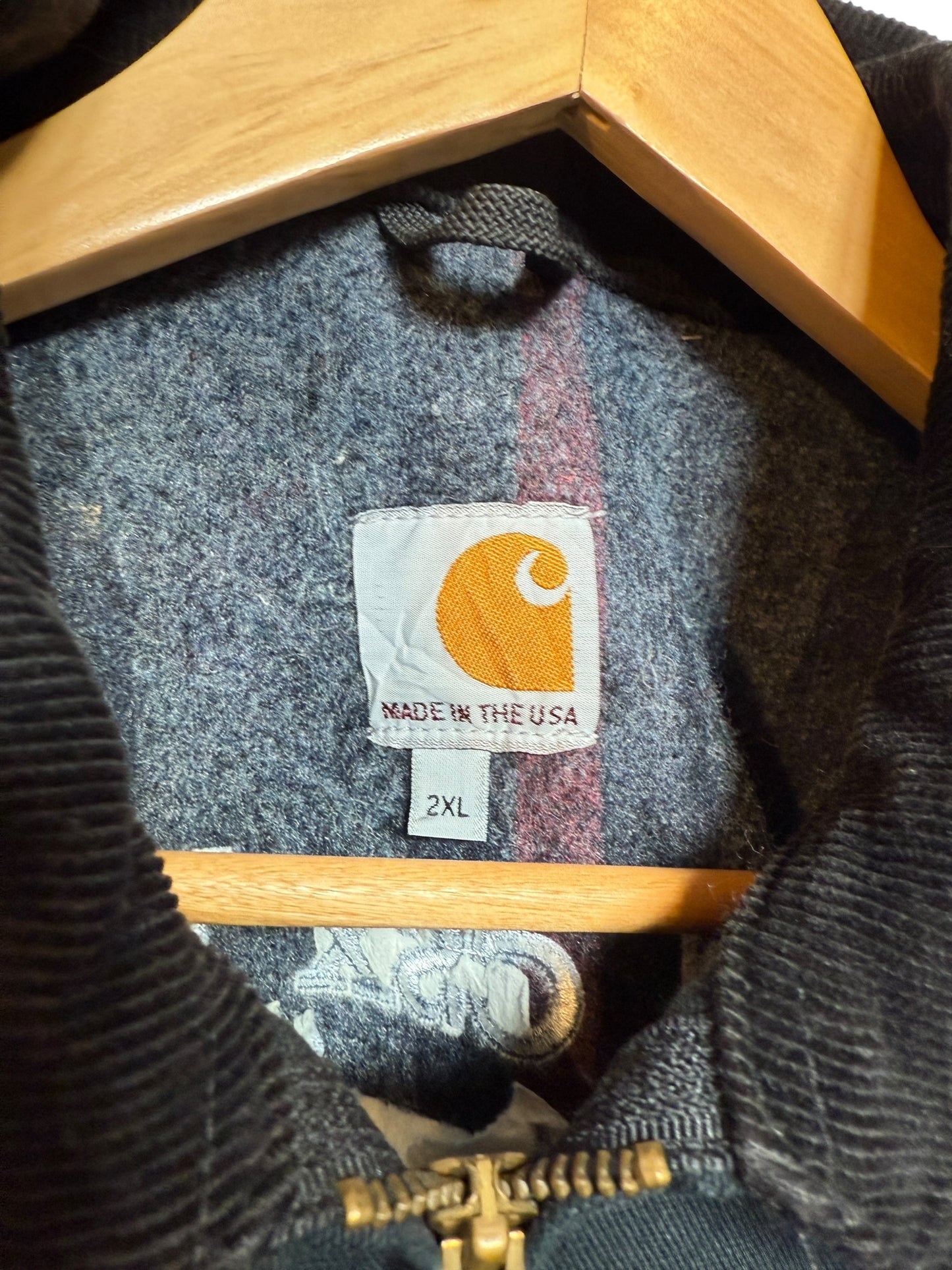 Carhartt Mens Black Workwear Jacket (Size XL)