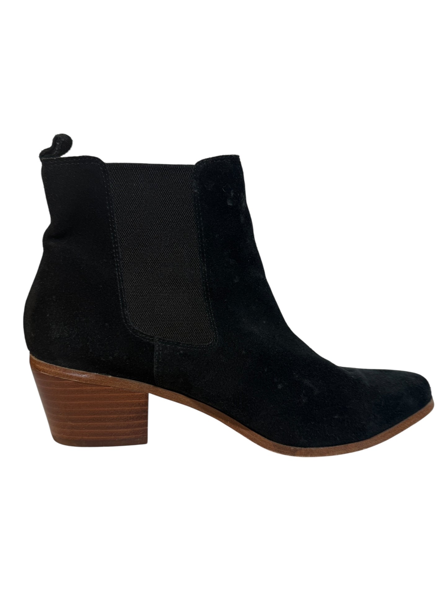 Women's Black Suede Chelsea Boots (Size 6)