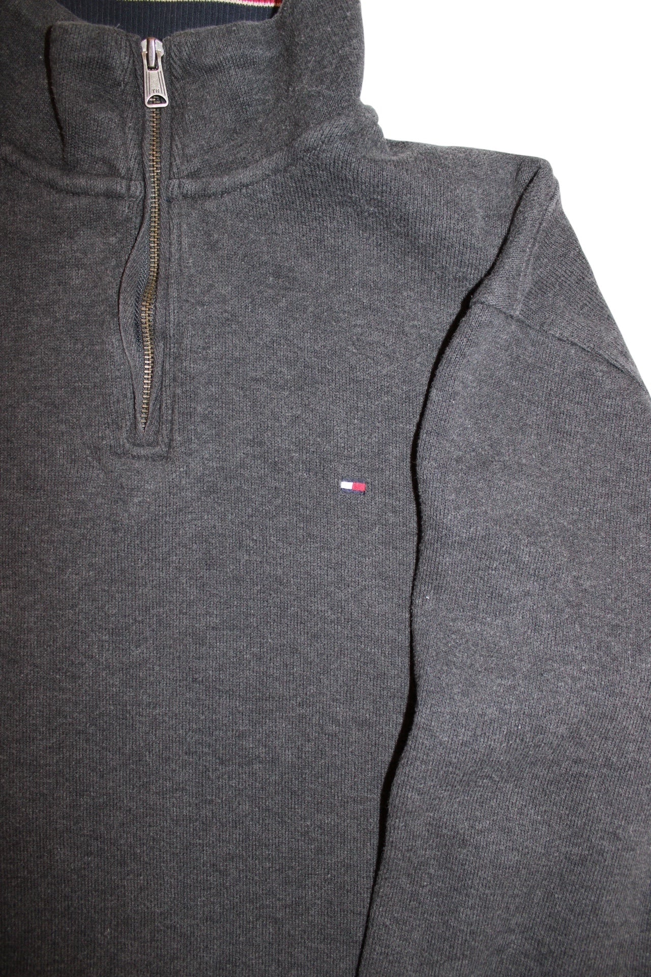 Tommy Hilfiger Mens Black Quarter Zip (Size L)