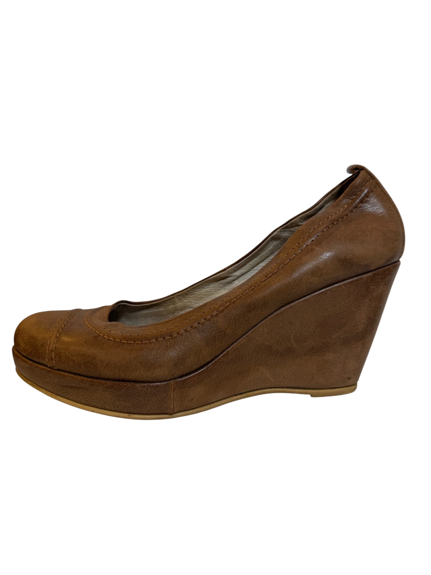 White Stuff Wedge Suede Heels (Size 6)